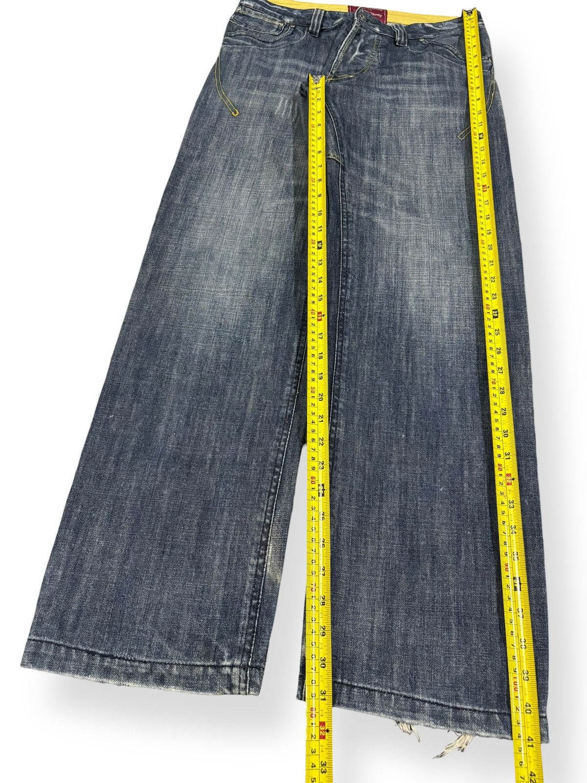 Beauty Beast Vintage Japanese Brand Clawmark Faded Loose Fit Ripped Jeans Size US 32 / EU 48 - 12 Thumbnail
