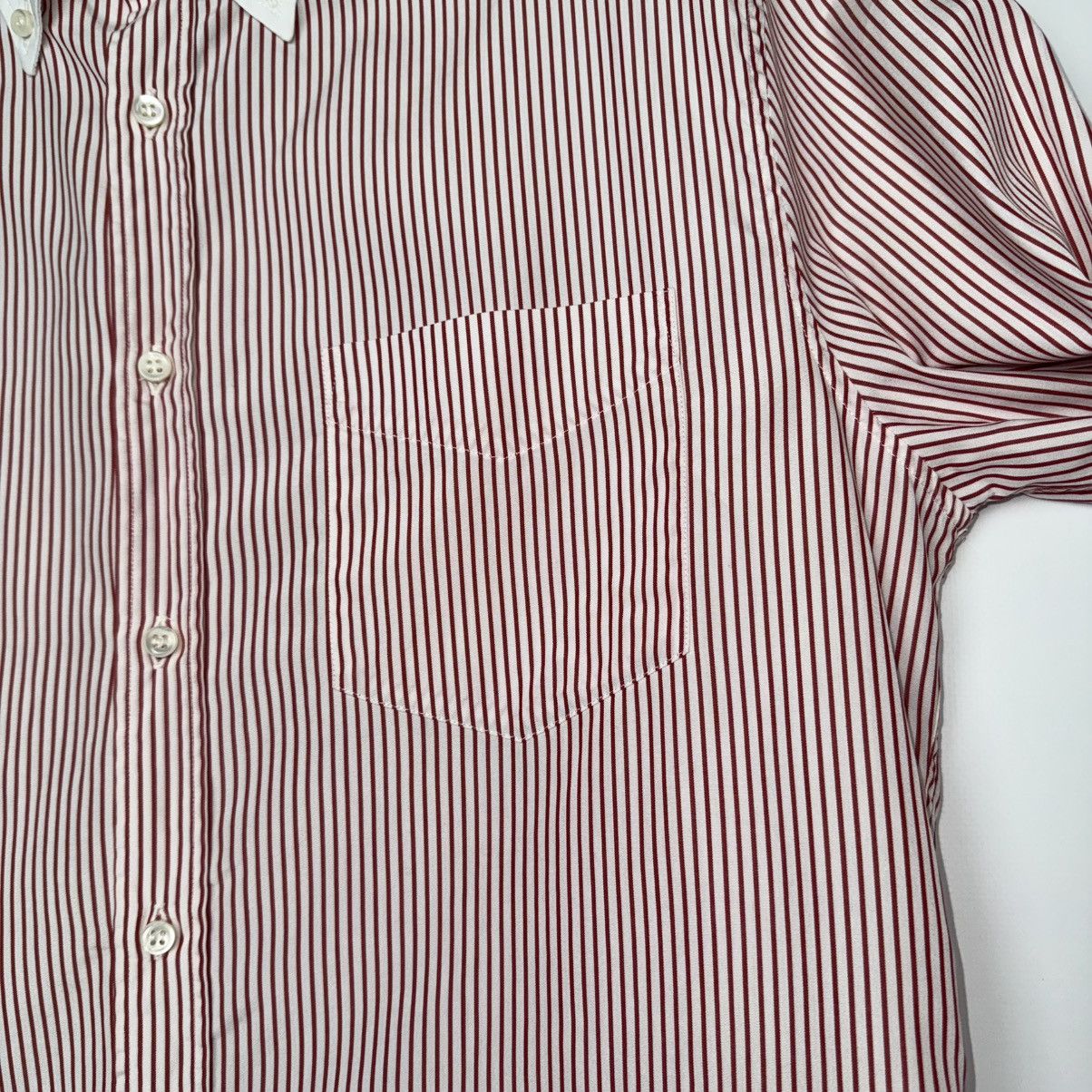 Brunello Cucinelli BRUNELLO CUCINELLI STRIPED BUTTON UP SHIRT COTTON Size US M / EU 48-50 / 2 - 15 Thumbnail