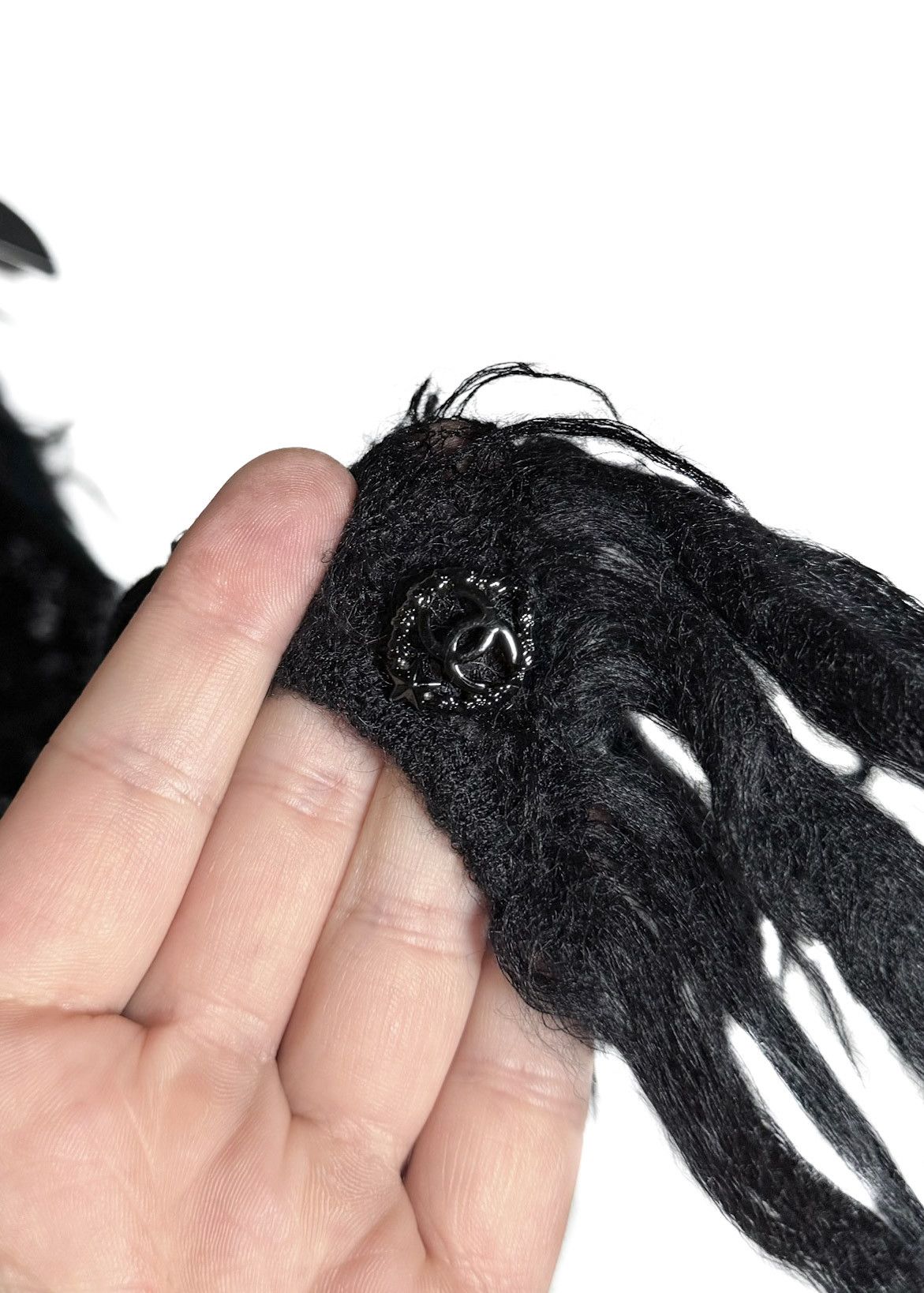 Chanel Chanel FW09 Black Mohair Blend Shift Dress w/ Fringed Shawl Size S / US 4 / IT 40 - 5 Thumbnail
