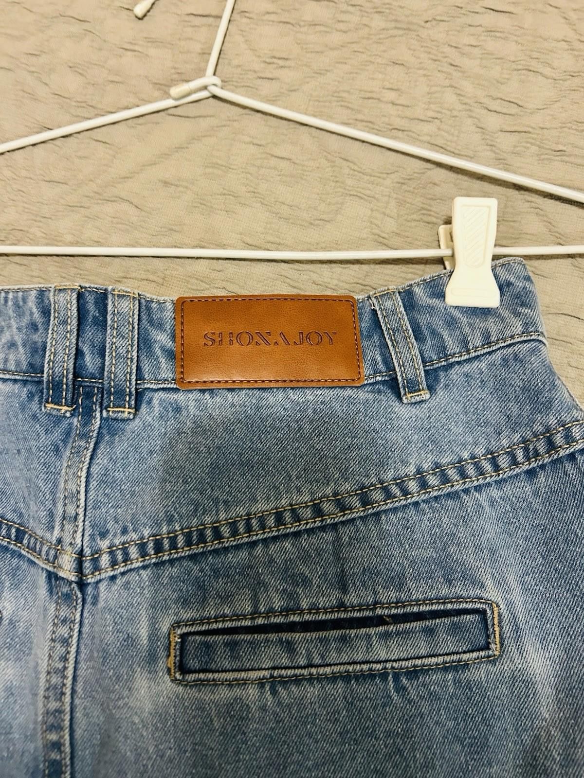 Designer Shona Joy Stella Panelled Midi Denim Skirt - Size AU 8/US 4 Size 27" / US 4 / IT 40 - 8 Thumbnail