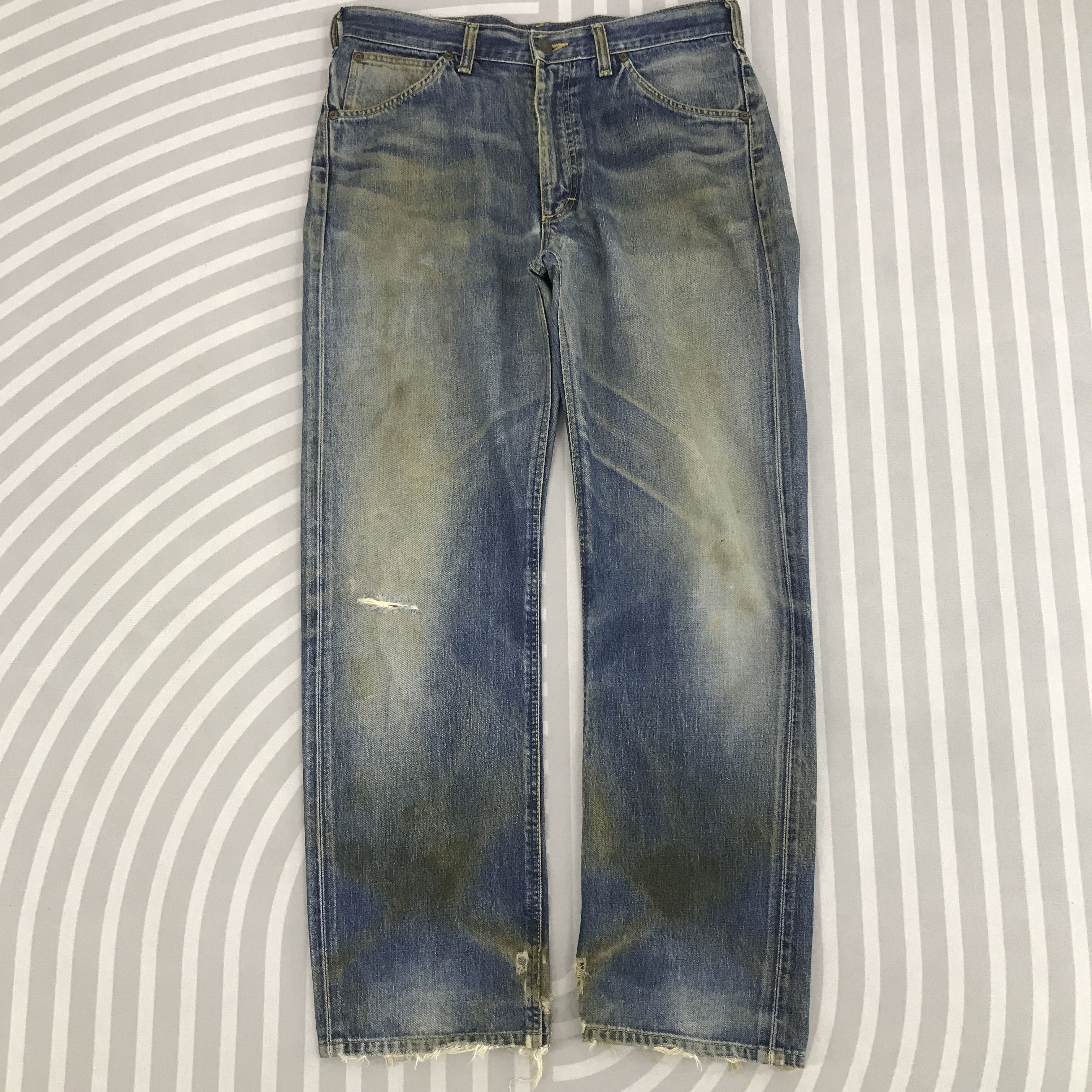 Vintage Lee Rider Distressed design Jeans pants