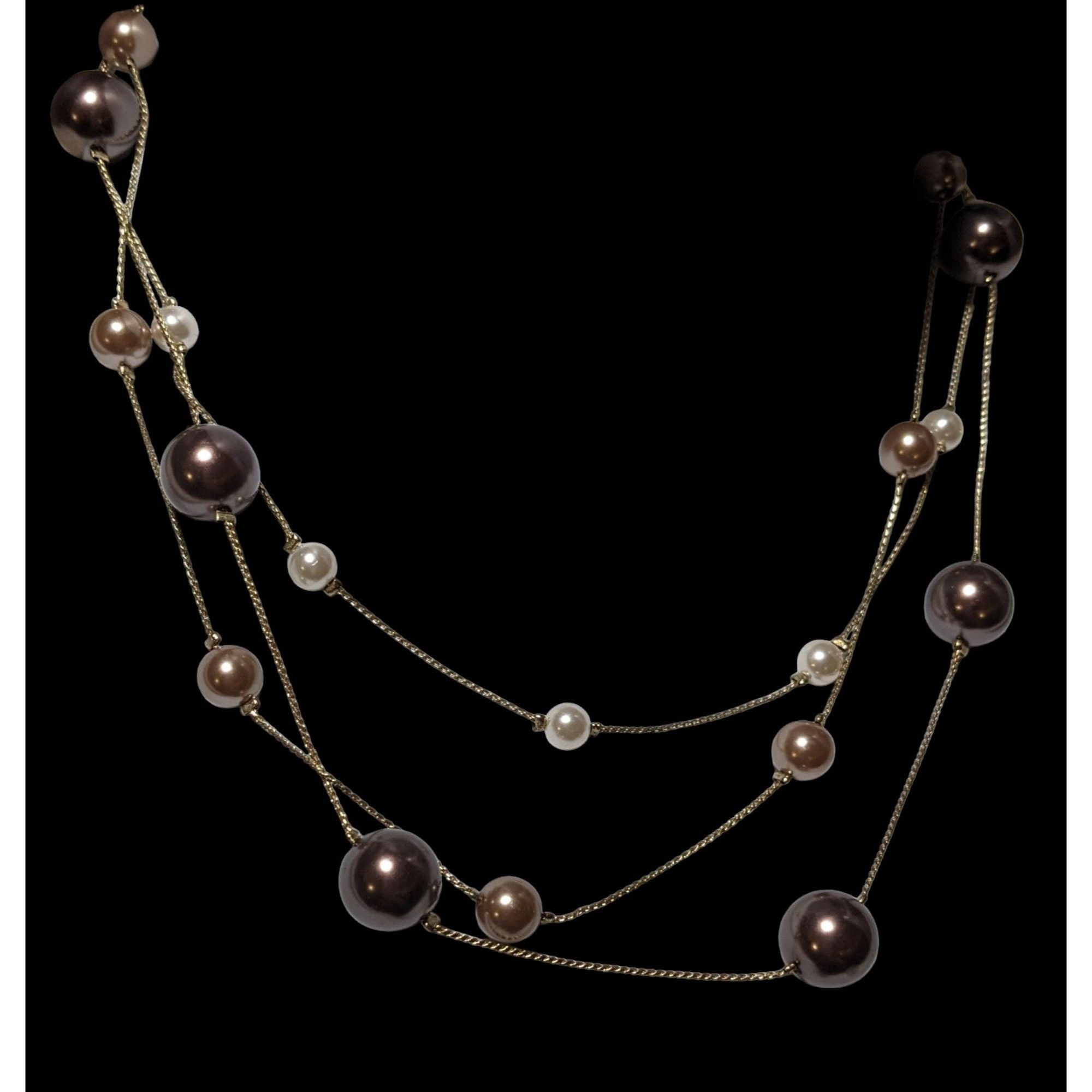 Other Roman Multilayer Floating Pearl Necklace Size ONE SIZE - 3 Thumbnail