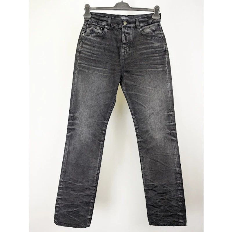 Amiri o1rshd1 Stack Straight Jeans in Faded Black Size US 30 / EU 46 - 1 Thumbnail