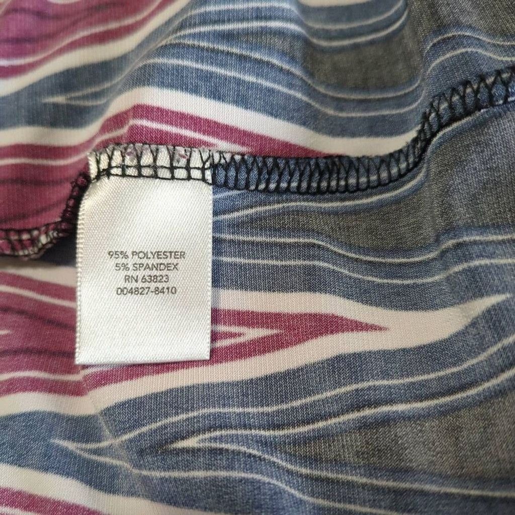 Other CJ Banks Women's 2X Sleeveless Tunic Burgundy Blue Chevron Size XXL / US 16-18 / IT 52-54 - 7 Thumbnail