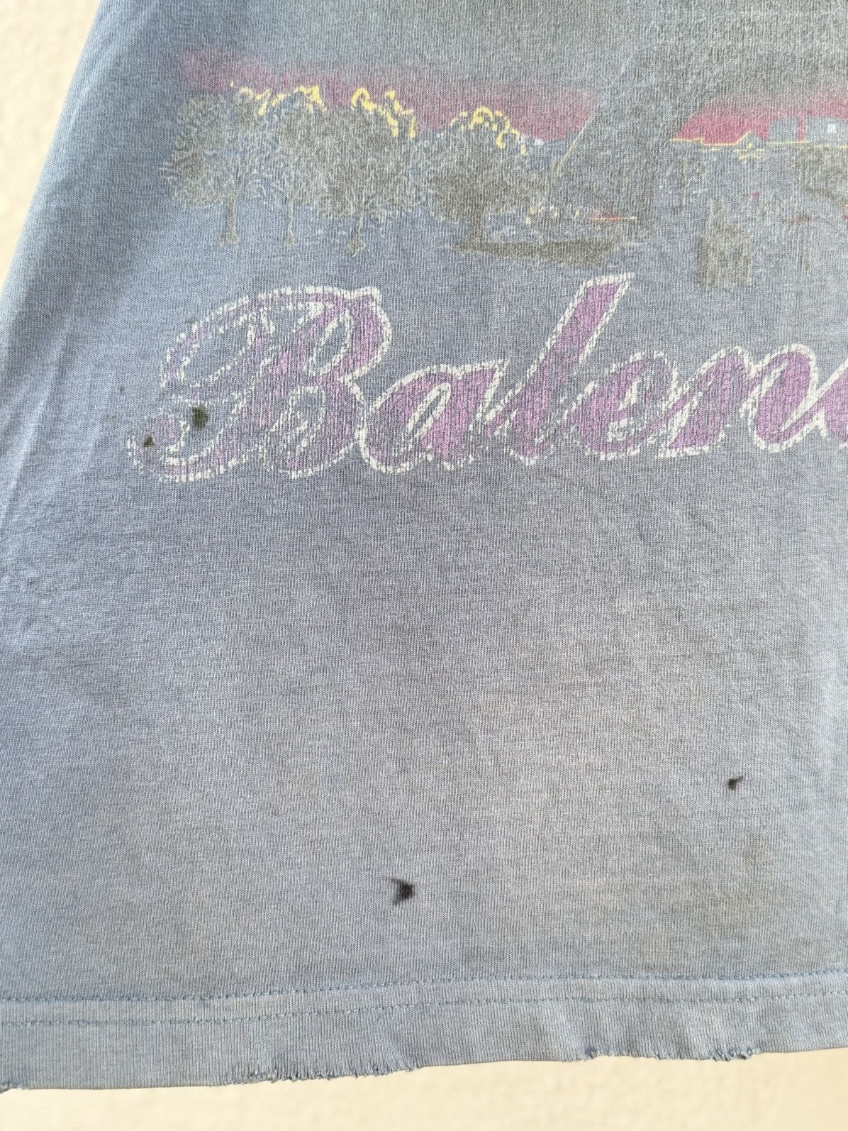 Balenciaga Thrashed design Balenciaga Paris 2024 Oversize Sun Faded Tee Size US XL / EU 56 / 4 - 3 Thumbnail