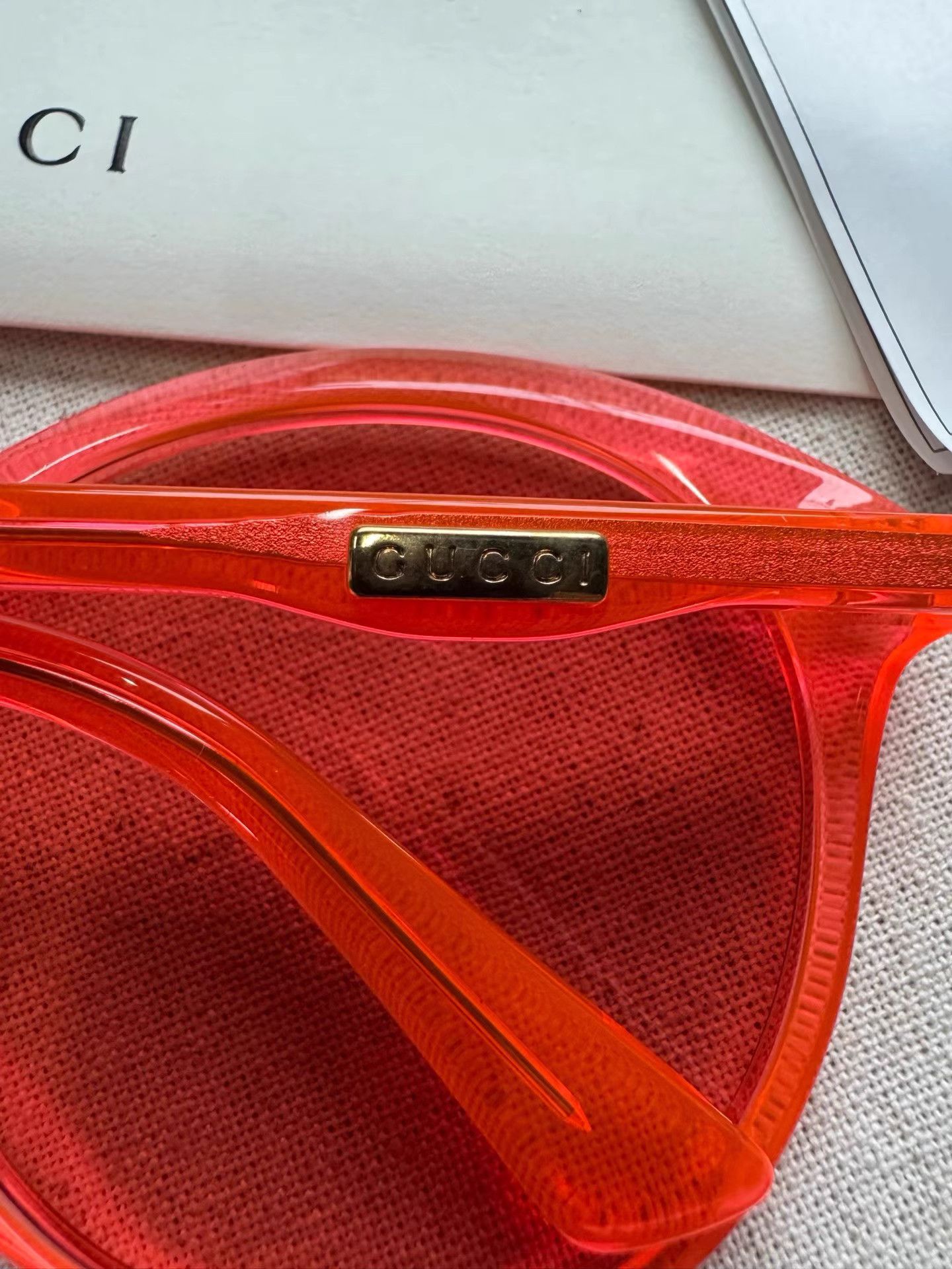Gucci GUCCI Solid Color Acetate Round Sunglasses K2 Size ONE SIZE - 2 Thumbnail