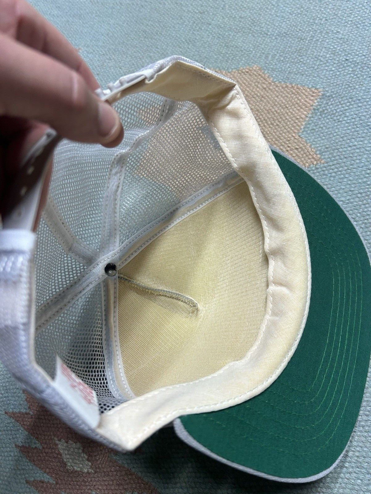 Vintage 80s trucker hat Secord Lake marina Michigan boat USA new era Size ONE SIZE - 6 Thumbnail