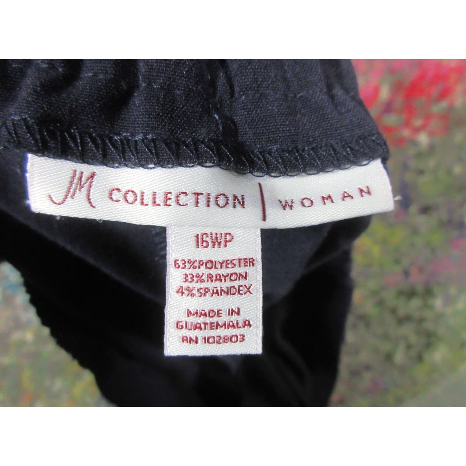 JM Collection JM Collection Pants Dress Pants Womens 16W Petite Navy Blue Flat Front Straight Leg NWT Size 38" / US 16 / IT 52 - 7 Thumbnail