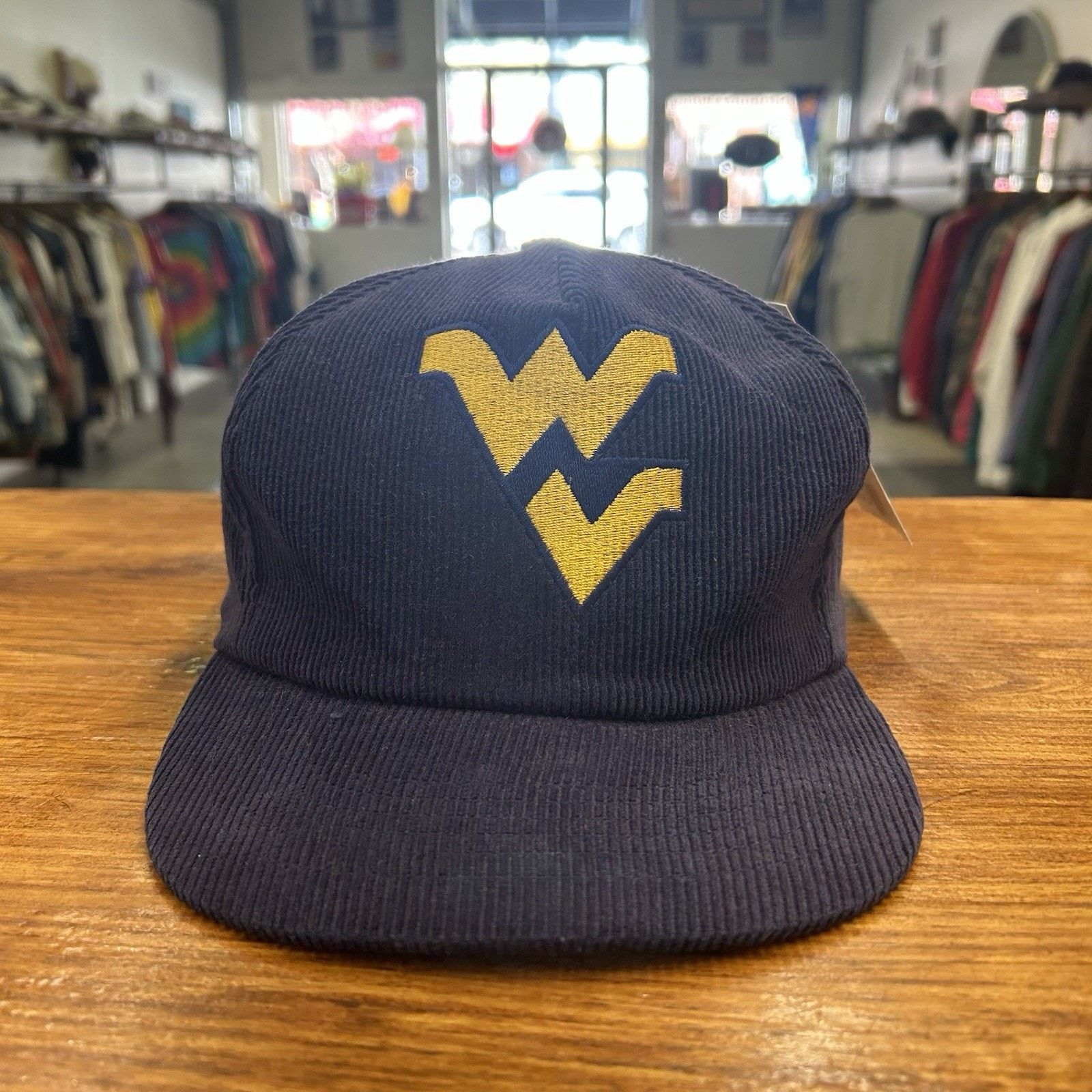 Starter Vintage 80’s West Virginia Mountaineers Blue Hat WVU Size ONE SIZE - 1 Thumbnail