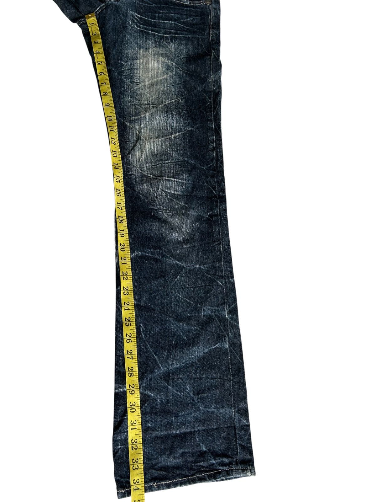 If Six Was Nine SKULL BONES WILD LIFE JAPANESE PUNK BONDAGE DENIM JEANS ☠️ Size US 31 - 13 Thumbnail