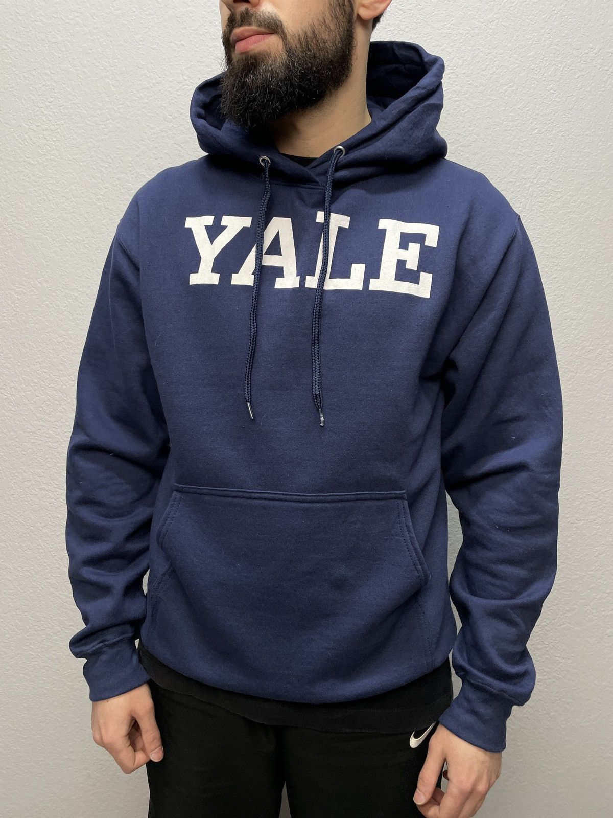 Nike × Vintage Vintage Y2K Yale University Boxy Fit Big Logo Zip Hoodie Size US M / EU 48-50 / 2 - 9 Thumbnail