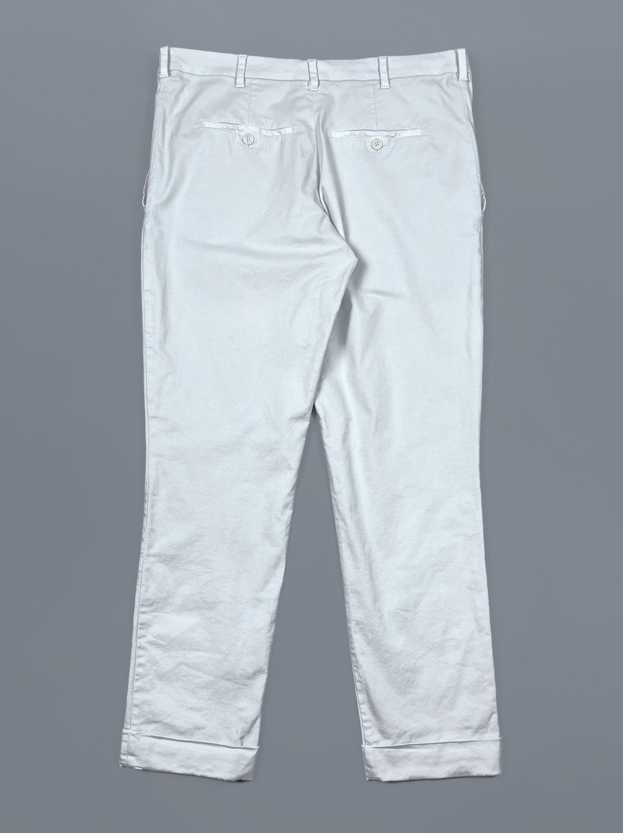 Neil Barrett Men's Neil Barrett Chiaccio Grey Chino Pants Size 52 Size US 34 / EU 50 - 3 Thumbnail