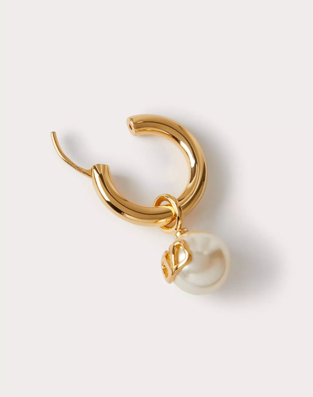 Valentino oc11z0725 Size:OS/ Earring With Swarovski® Pearl in Golden Size ONE SIZE - 2 Thumbnail