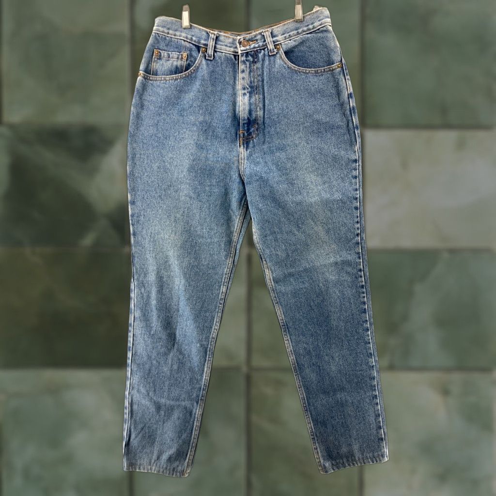 Levi's VINTAGE Levi's 550 Jeans Womens 14x34 Relaxed Tapered High Rise Mom Blue Denim Jeans 14 Womens Size 36" / US 14 / IT 50 - 1 Thumbnail