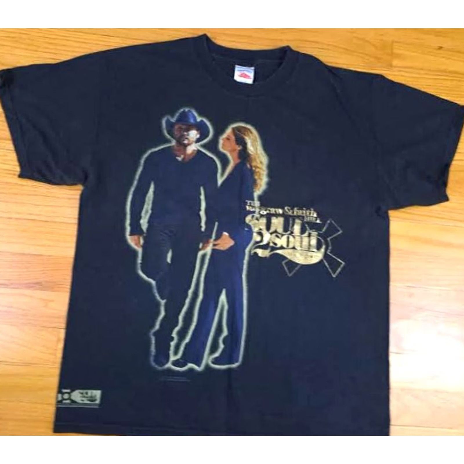 Vintage VINTAGE Tim Mcgraw&Faith Hill Concert T-Shirt Large Soul to Soul Tennessee River Music Mens Size US L / EU 52-54 / 3 - 3 Thumbnail