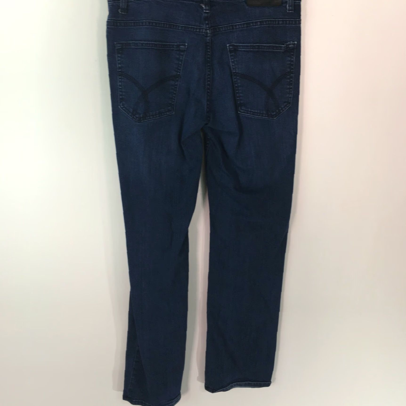 Calvin Klein Calvin Klein Mens Blue Denim Jeans 32X32 Straight Fit Low Rise Casual Size US 32 / EU 48 - 2 Thumbnail