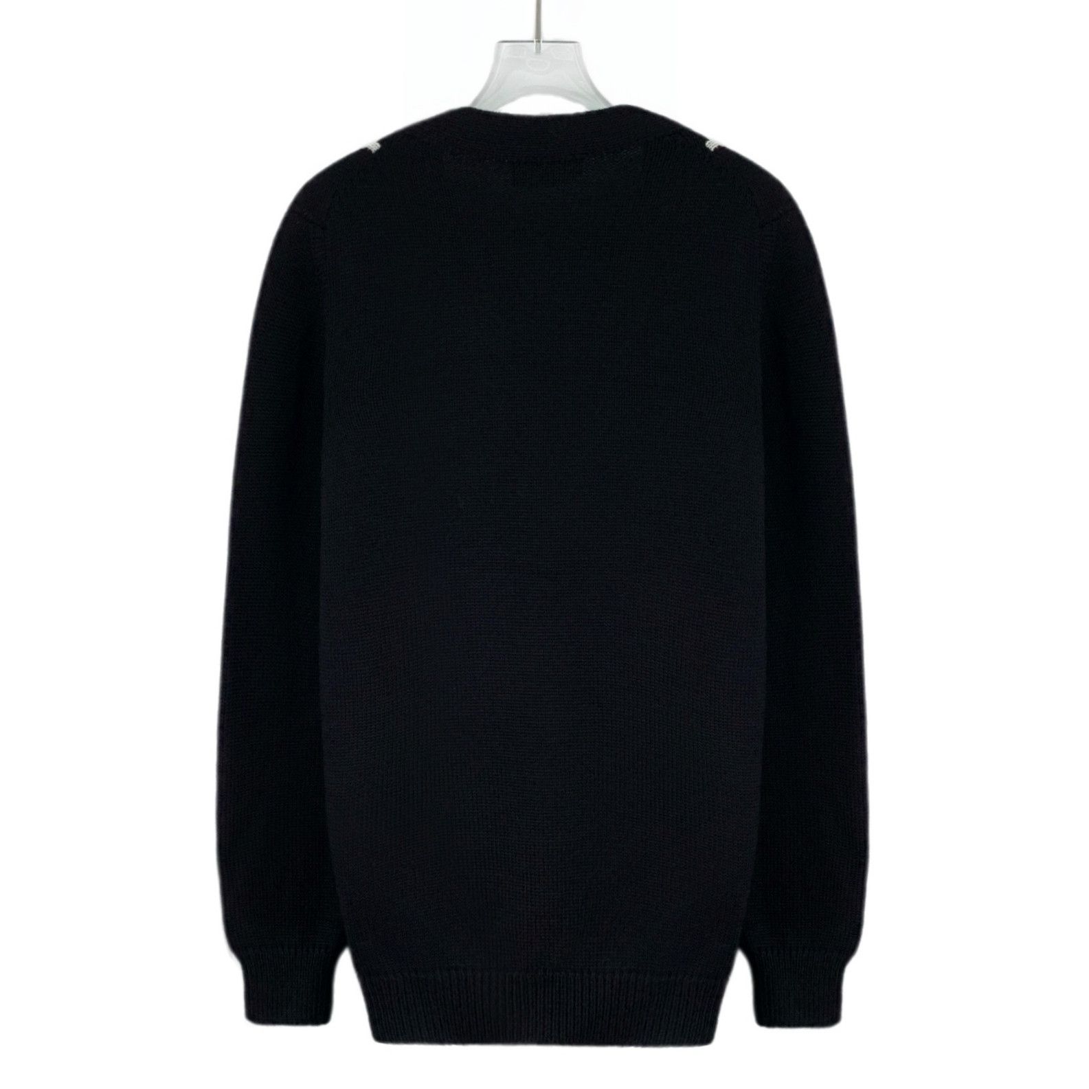 Prada Prada Patterned Intarsia Wool Knit Black (42) Size US XS / EU 42 / 0 - 2 Thumbnail