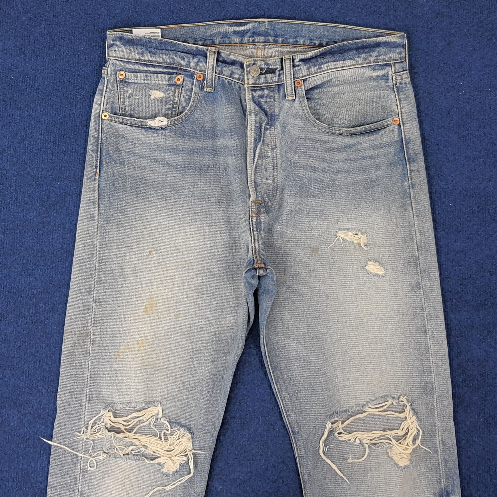 Levi's Vintage Levi's 501 CT Distressed Jeans C235N35 Size US 33 - 2 Thumbnail