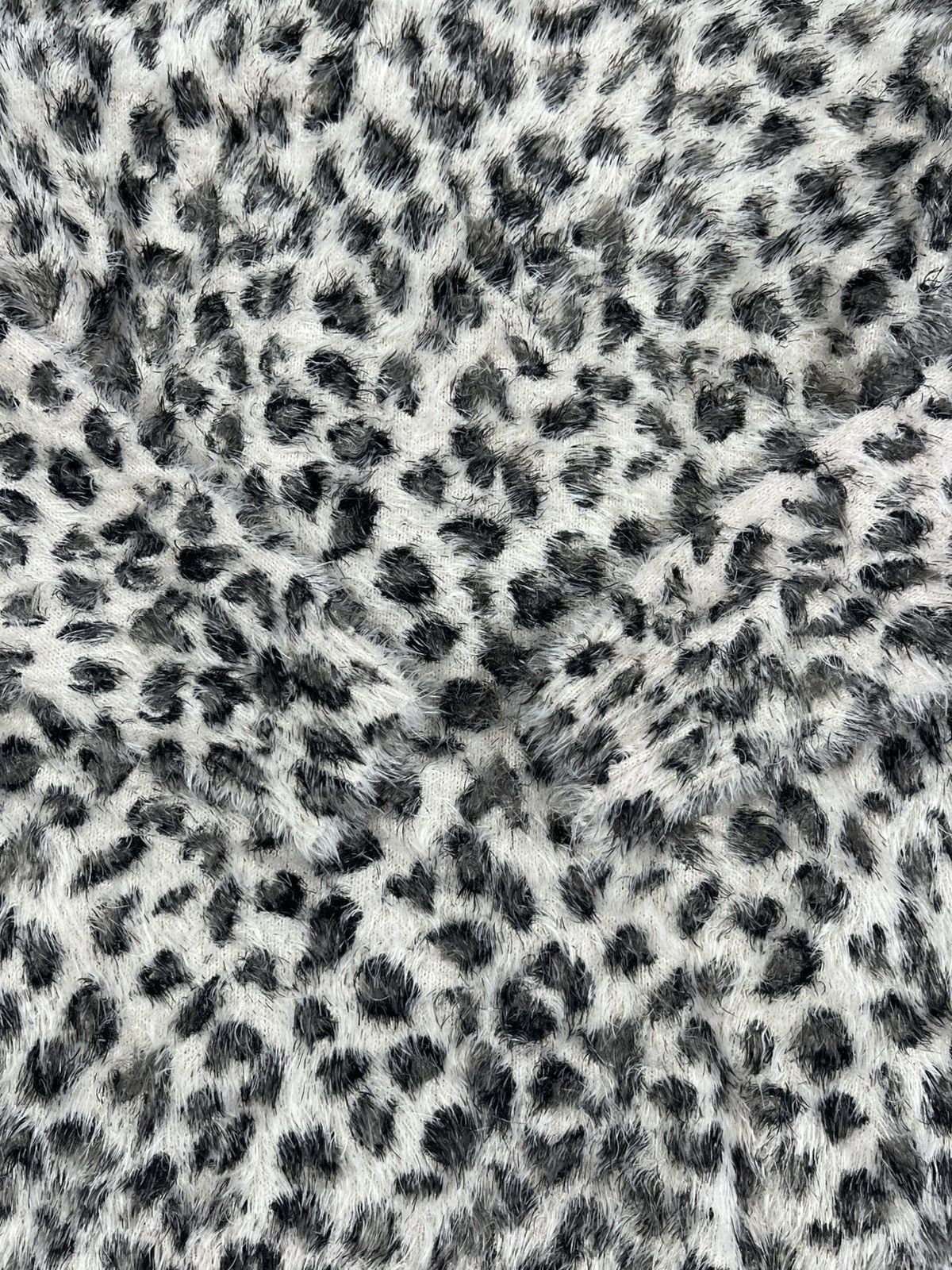 Vintage VINTAGE Y2K FUZZY LEOPARD LONG SWEATER AVANTGARDE Size M / US 6-8 / IT 42-44 - 3 Thumbnail