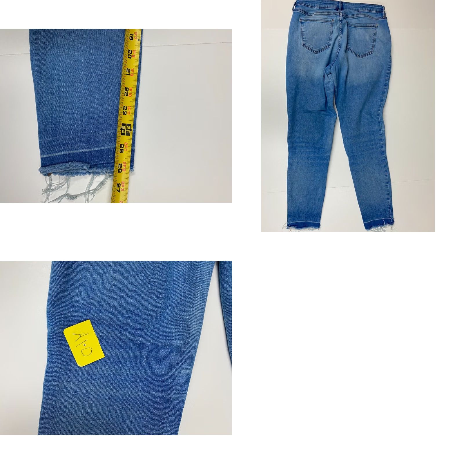 Old Navy Old Navy Jeans Womens 4 Blue Rockstar Skinny Denim 28x26 Stretch Straight Classic Arizona jeans Size 27" / US 4 / IT 40 - 8 Thumbnail