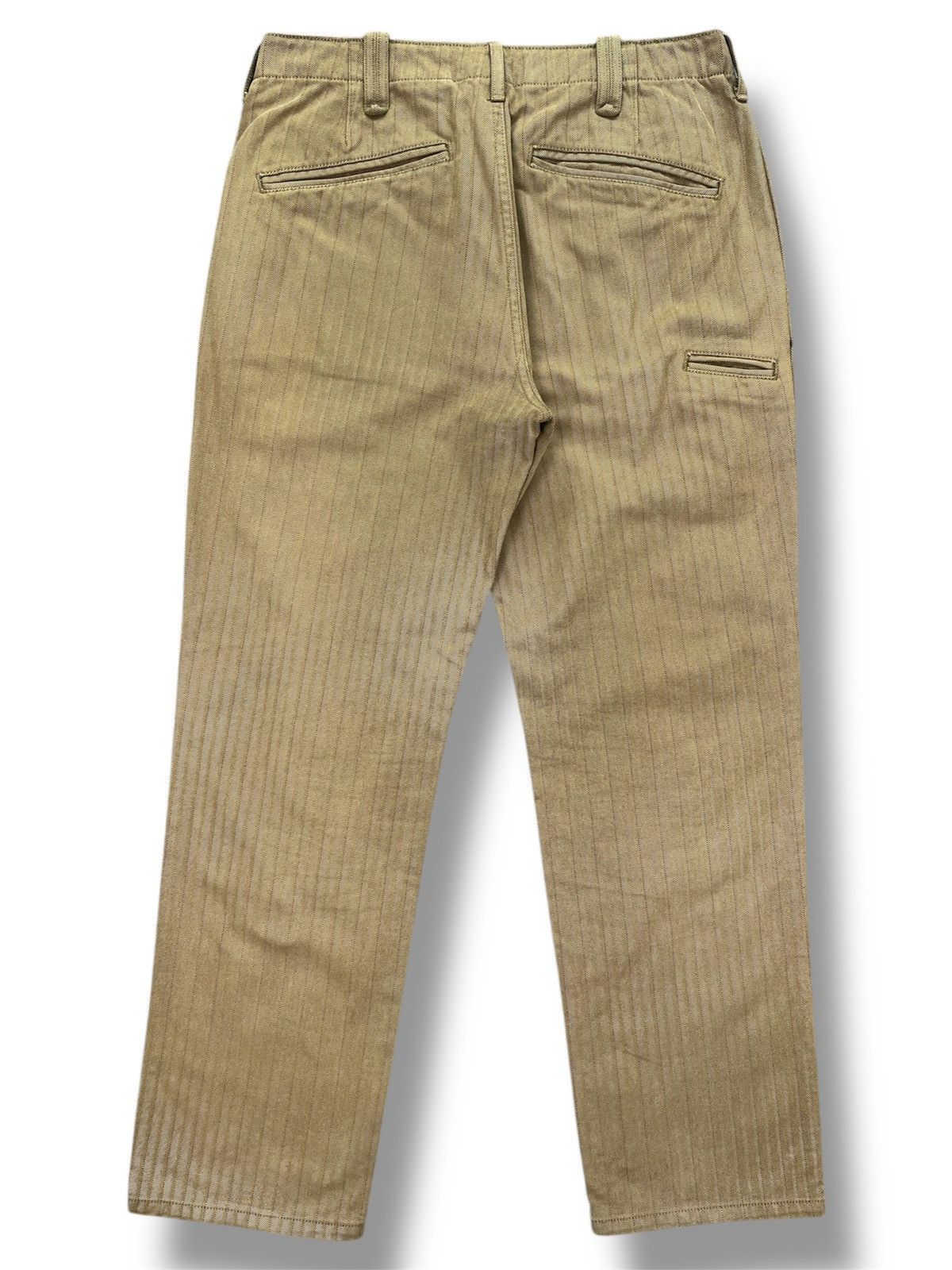 Japanese Brand Inform 02A/W Herringbone Twill Stripes Pant Size US 31 - 2 Thumbnail