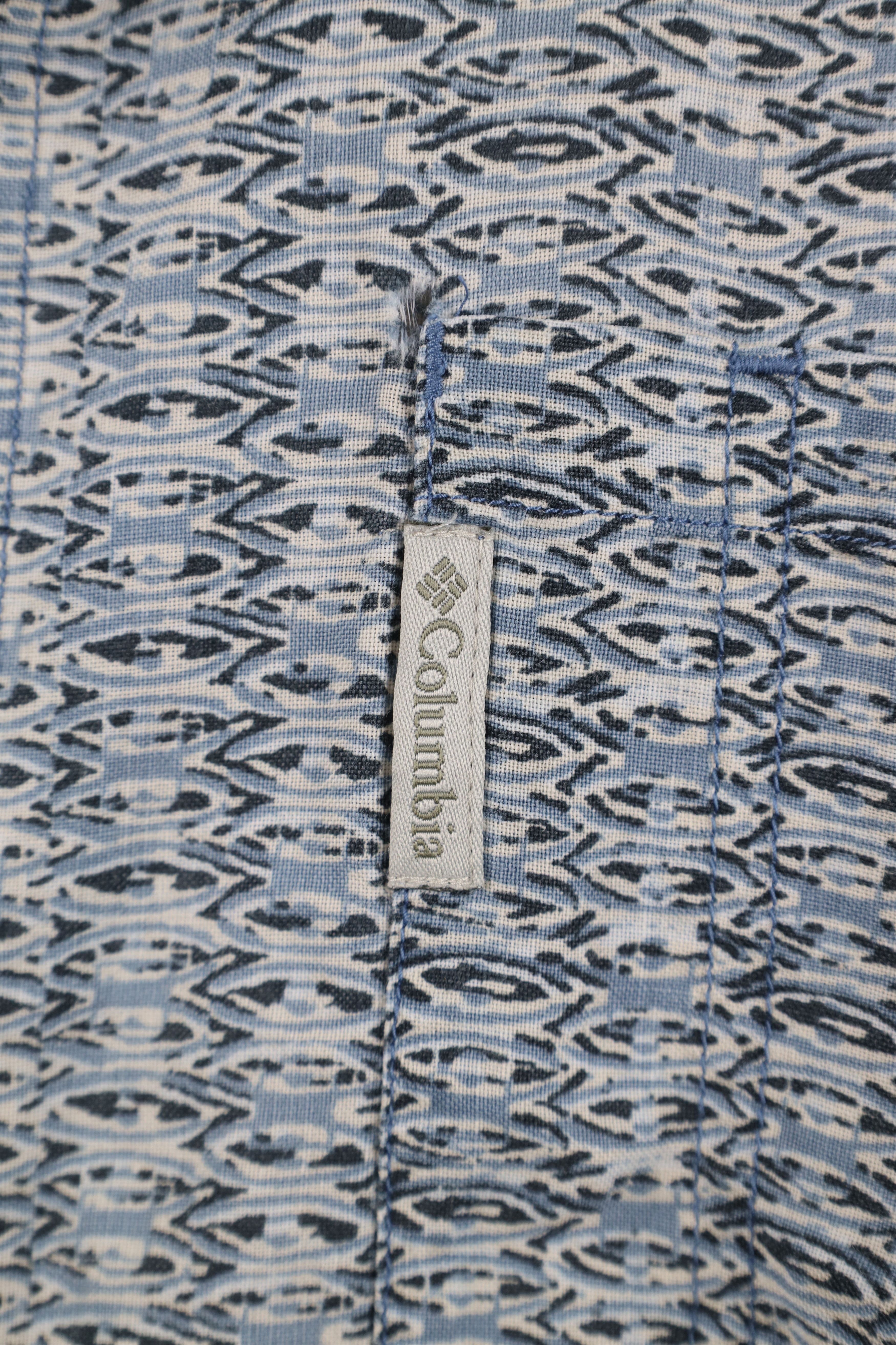 Columbia Vintage Columbia Geometric Baggy Short Sleeve Button Shirt Size US XL / EU 56 / 4 - 4 Thumbnail