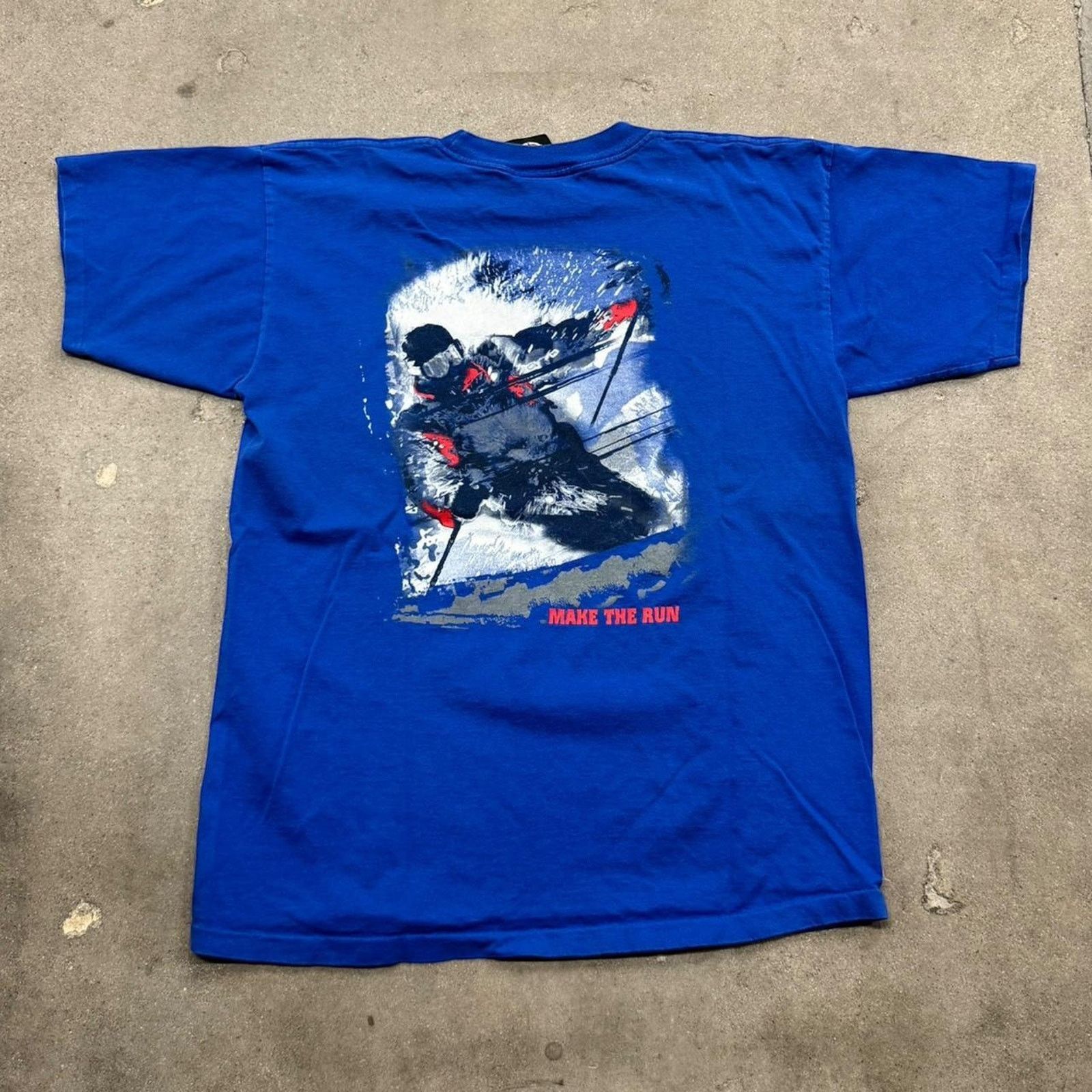 Vintage Vintage 90s ski tee Size US XL / EU 56 / 4 - 1 Thumbnail