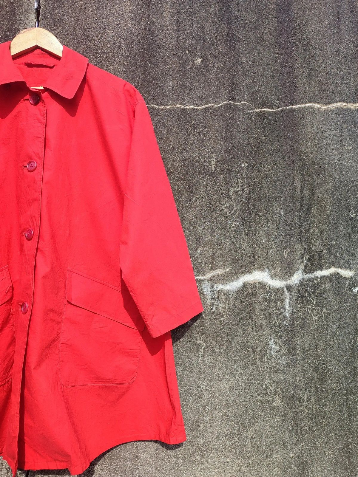 Burberry × Vintage Vintage Burberrys Red Swing Coat – Made in England Size L / US 10 / IT 46 - 5 Thumbnail