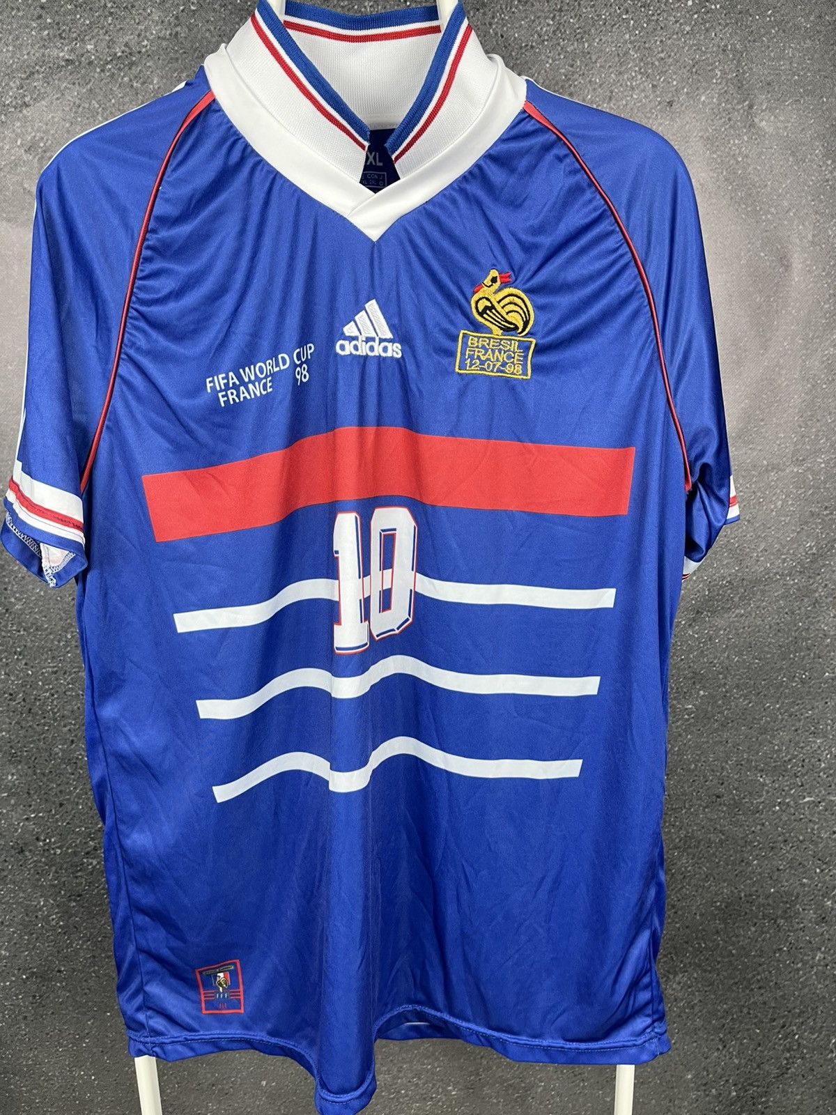 France 1998 zidane world cup football soccer jersey