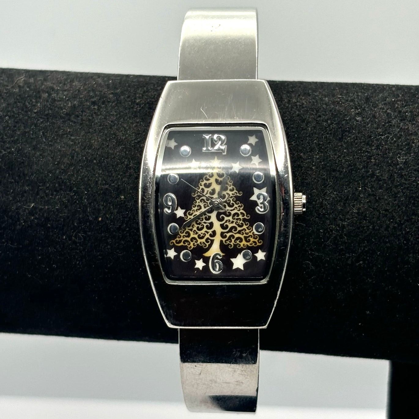 Other Silver & Black Star Cuff Watch Size ONE SIZE - 2 Thumbnail
