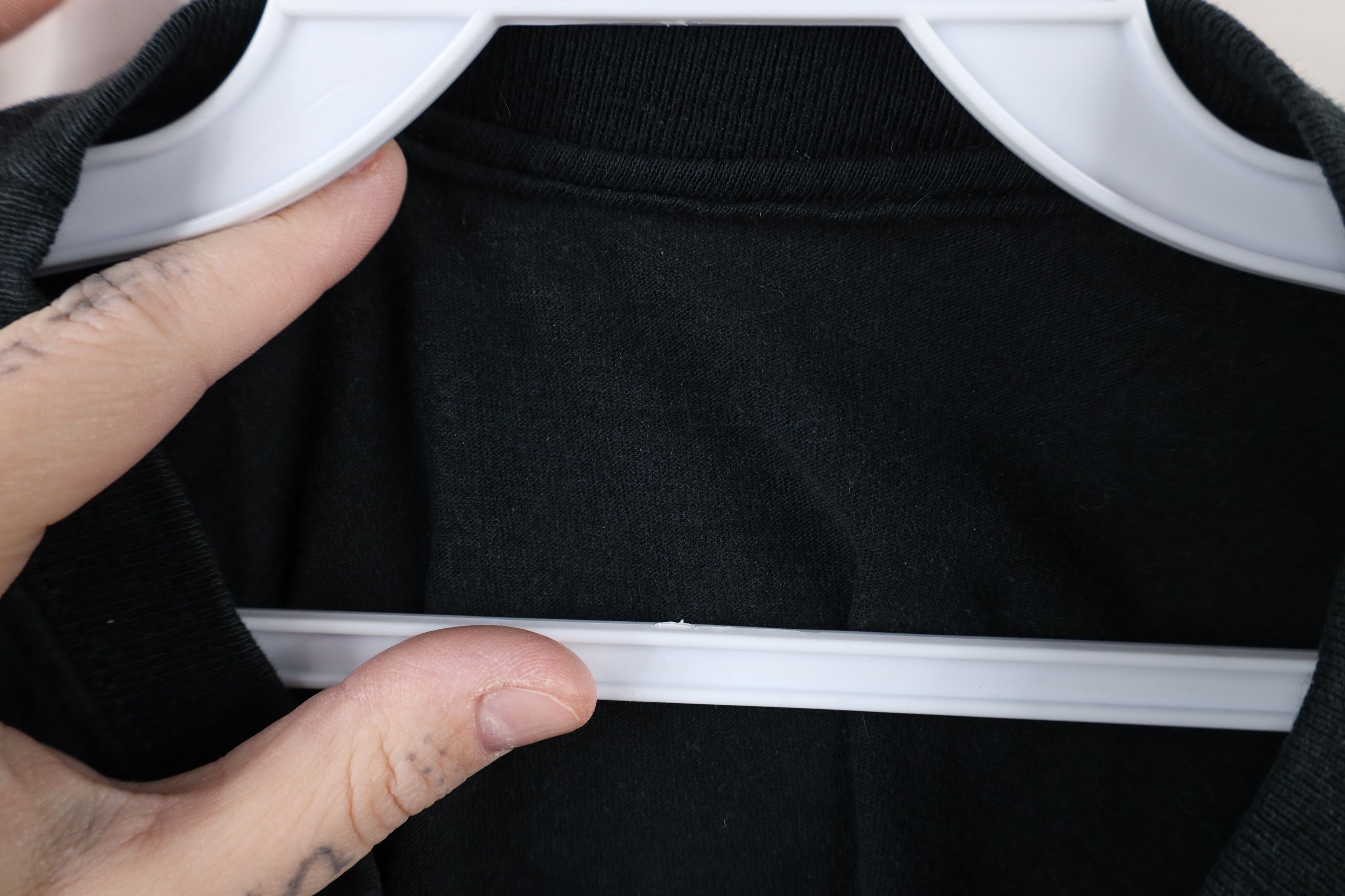 Vintage Vintage 90s Streetwear Blank Pocket T-Shirt Black Cotton Size US M / EU 48-50 / 2 - 8 Thumbnail