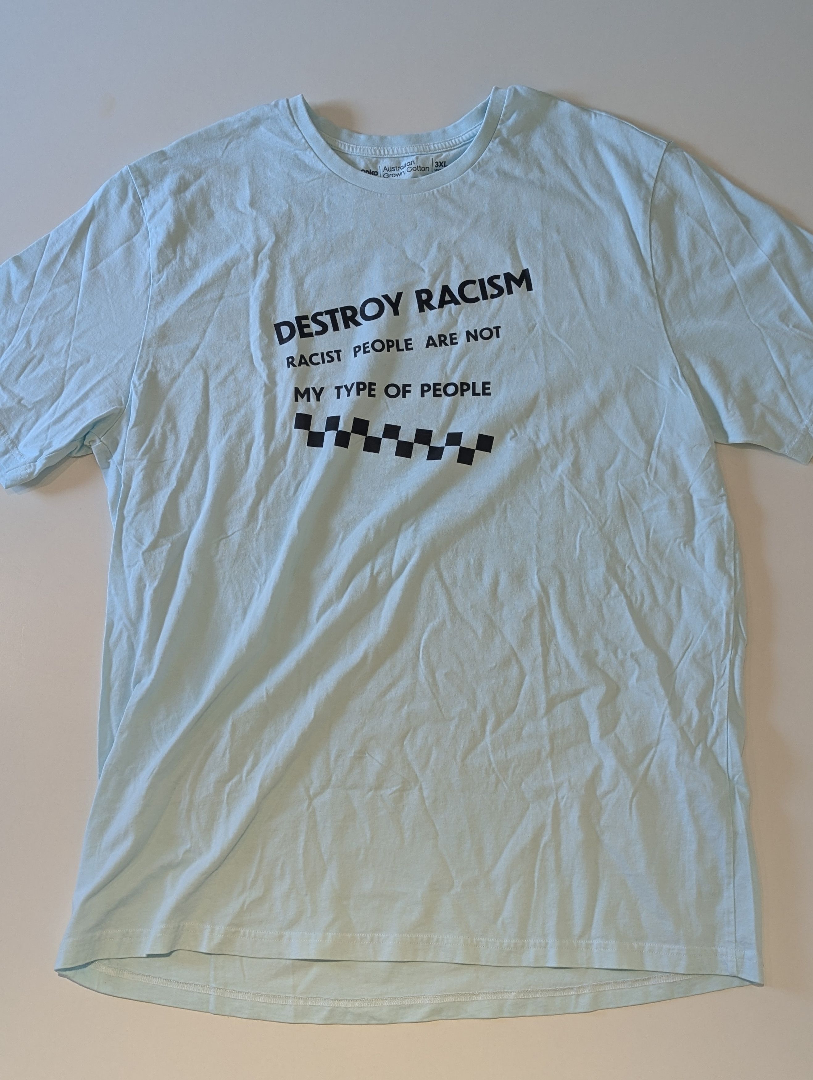RVCA RVCA Destroy Racism T-Shirt Size US XXL / EU 58 / 5 - 1 Thumbnail