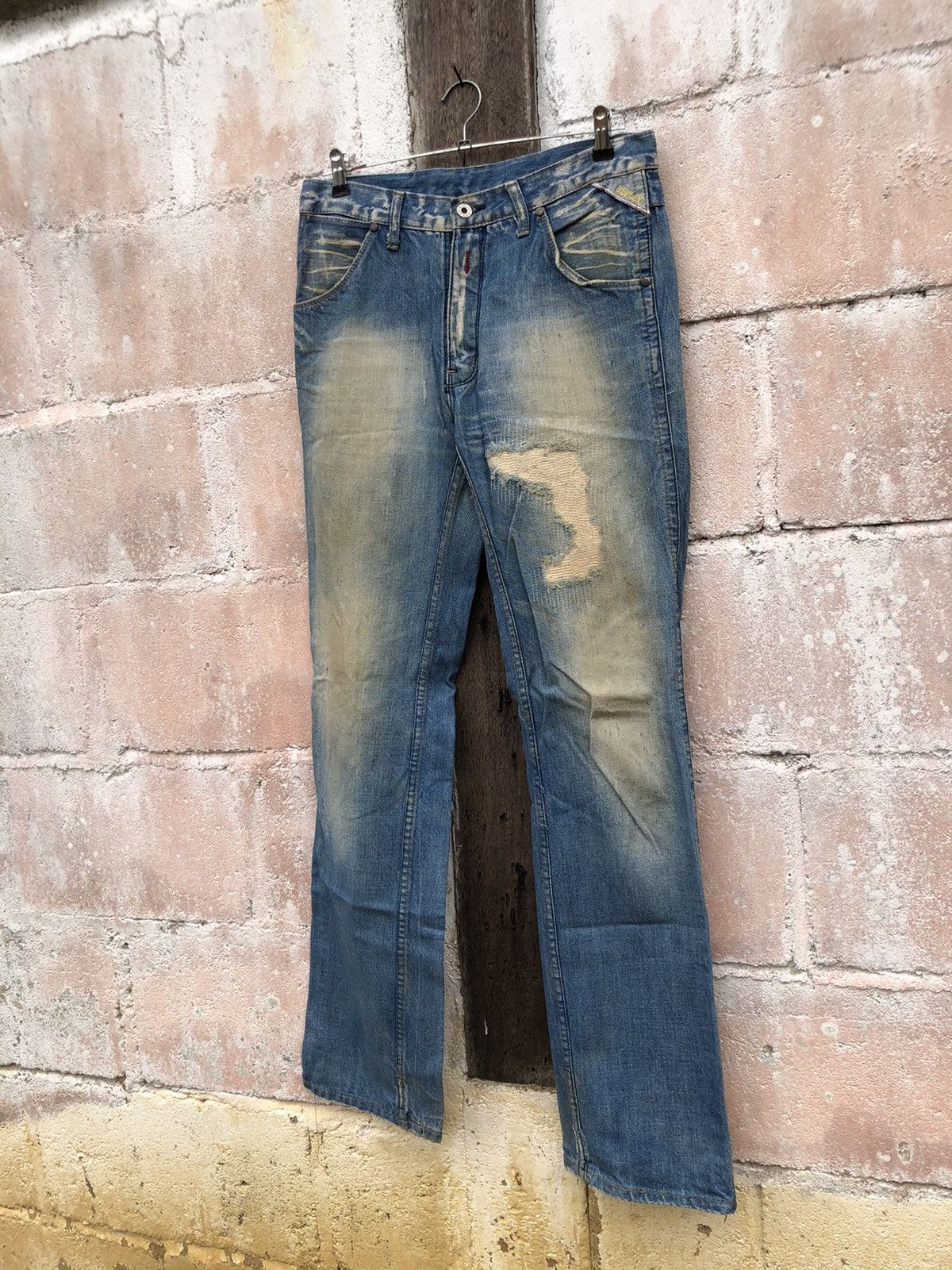 Replay Replay Jeans Destress Denim Straight Cut Size US 32 / EU 48 - 3 Thumbnail