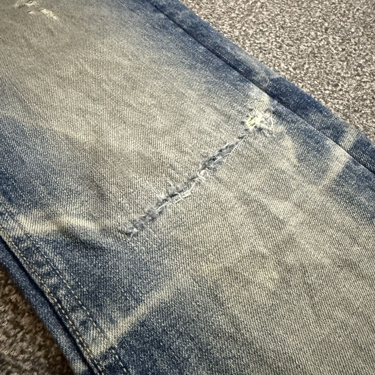 Tornado Mart Flared 🔥🇯🇵 Vintage 90s Diggity Distressed Whisker Jeans Denim Size US 32 / EU 48 - 17 Thumbnail
