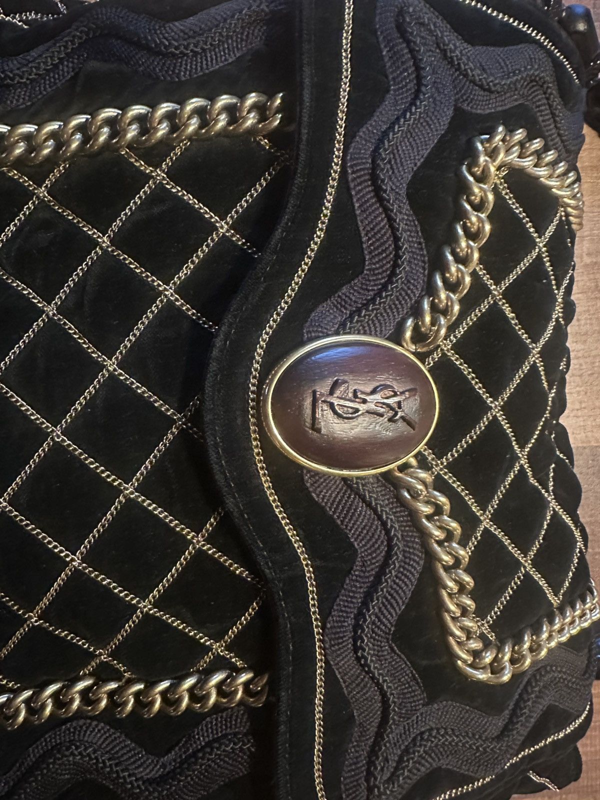 Yves Saint Laurent Velvet YSL bag Size ONE SIZE - 2 Thumbnail