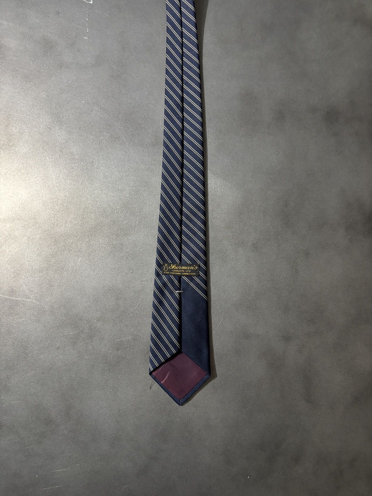 Vintage Vintage Sherman's Cravats Neck Tie Stripe Rowing Preppy Polo Size ONE SIZE - 6 Thumbnail