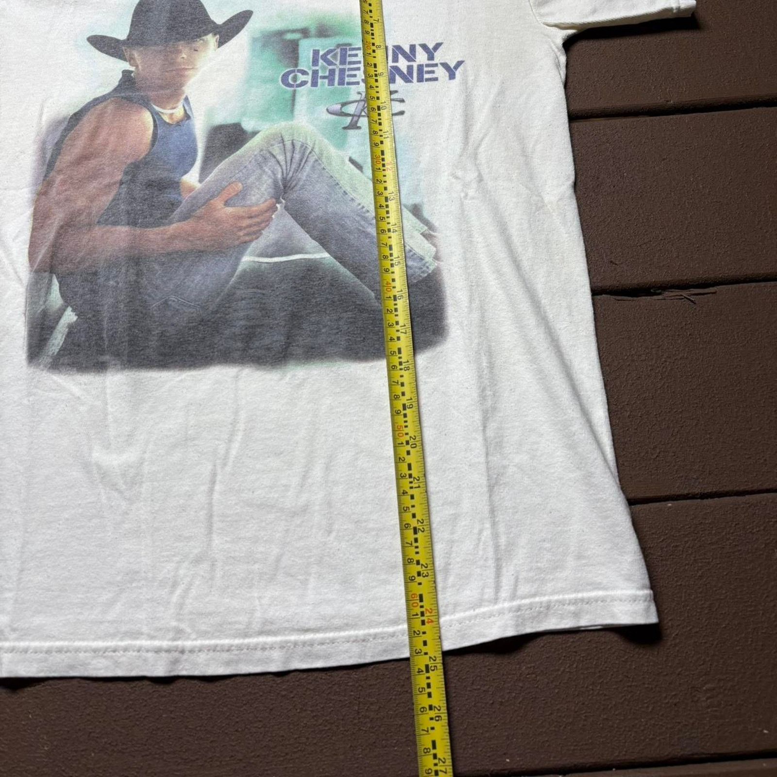 Jerzees White 2003 Kenny Chesney Country Shirt Size US S / EU 44-46 / 1 - 3 Thumbnail