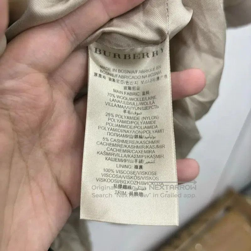 Burberry Burberry Women’s Khaki Cotton Coat for Spring. Size S / US 4 / IT 40 - 5 Thumbnail