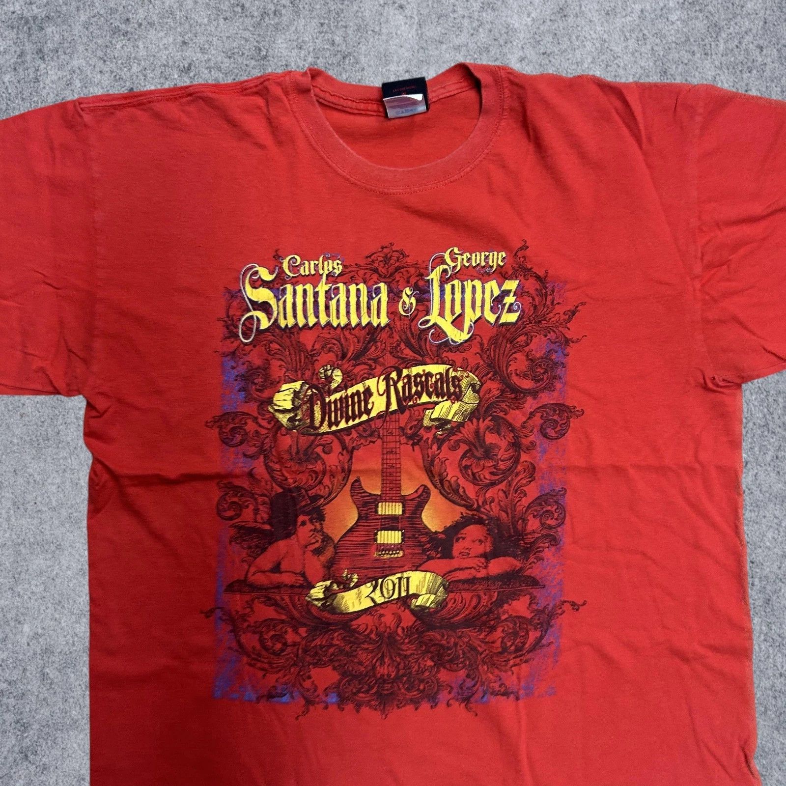 PGA Tour Carlos Santana George Lopez Divine Rascals 2011 Tour Shirts Size US XL / EU 56 / 4 - 7 Thumbnail