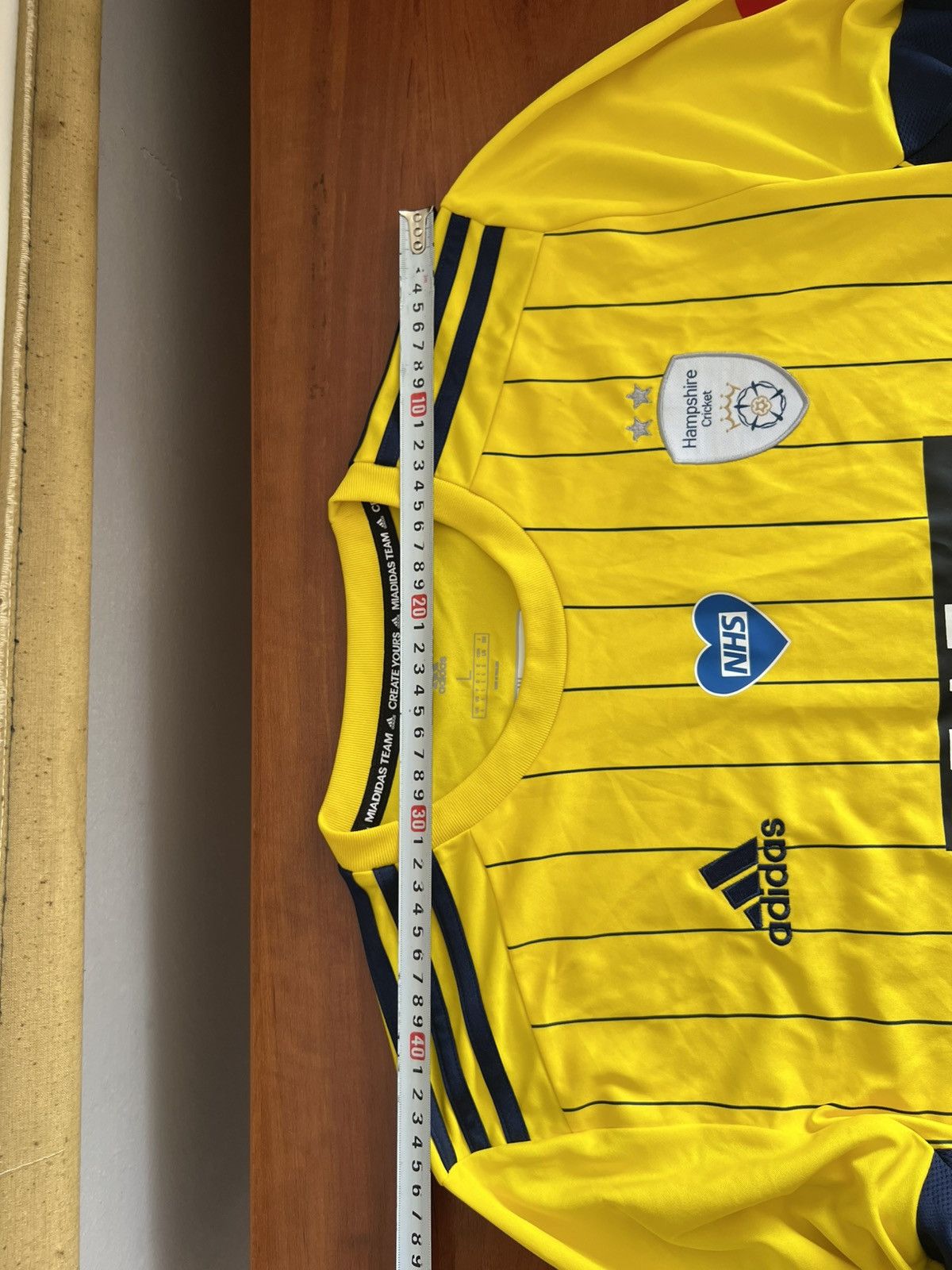 Adidas 2020 HAMPSHIRE CRICKET T20 VITALITY BLAST GAME JERSEY SHIRT Size US L / EU 52-54 / 3 - 22 Thumbnail