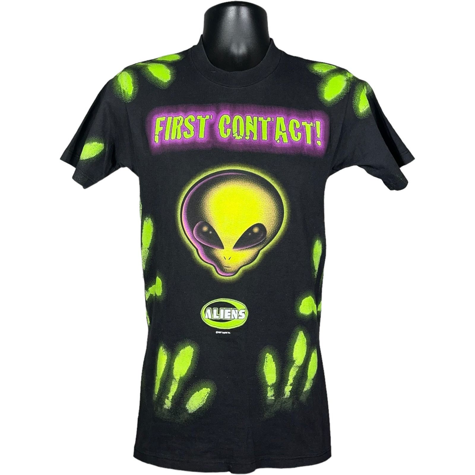 Alien Workshop Vintage Aliens "First Contact!" Youth Tee 1997 Size US S / EU 44-46 / 1 - 1 Thumbnail