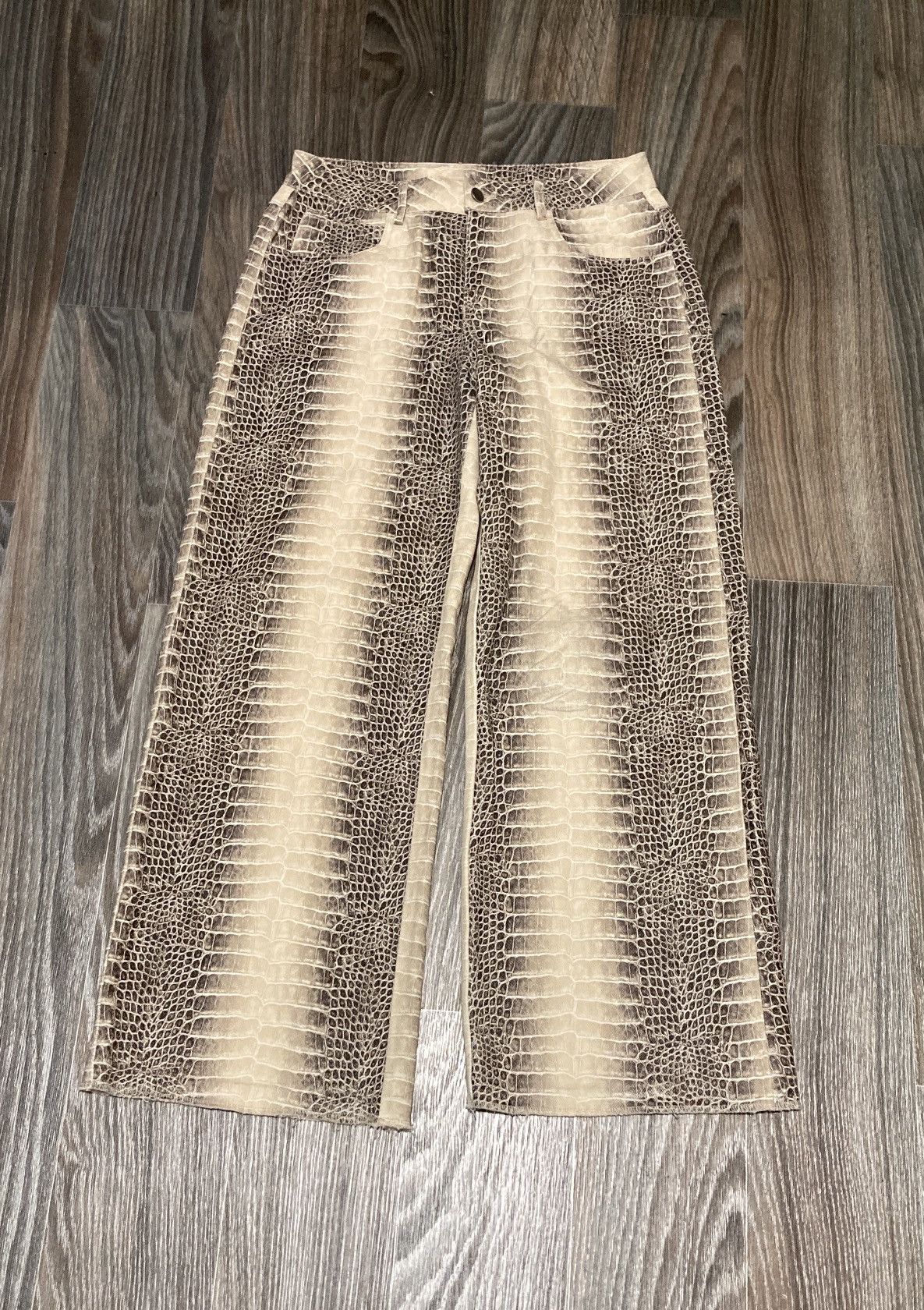 Other Y2K + Japan Archive Snake pattern pants Size US 30 / EU 46 - 1 Thumbnail