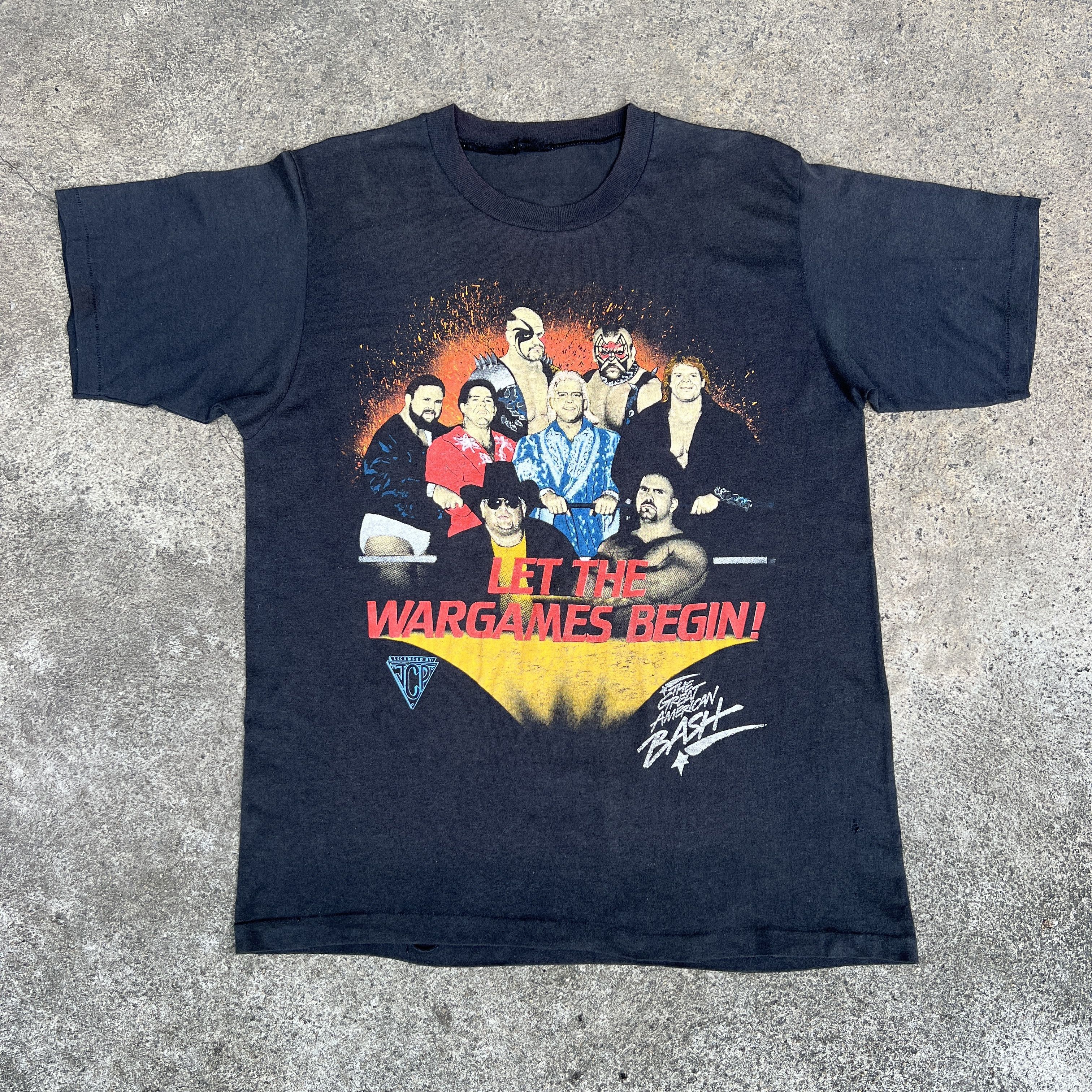 Vintage × WCW/nWo Vintage 80s Ric Flair The Four Horsemen wrestling Promo Tee Size US M / EU 48-50 / 2 - 4 Thumbnail