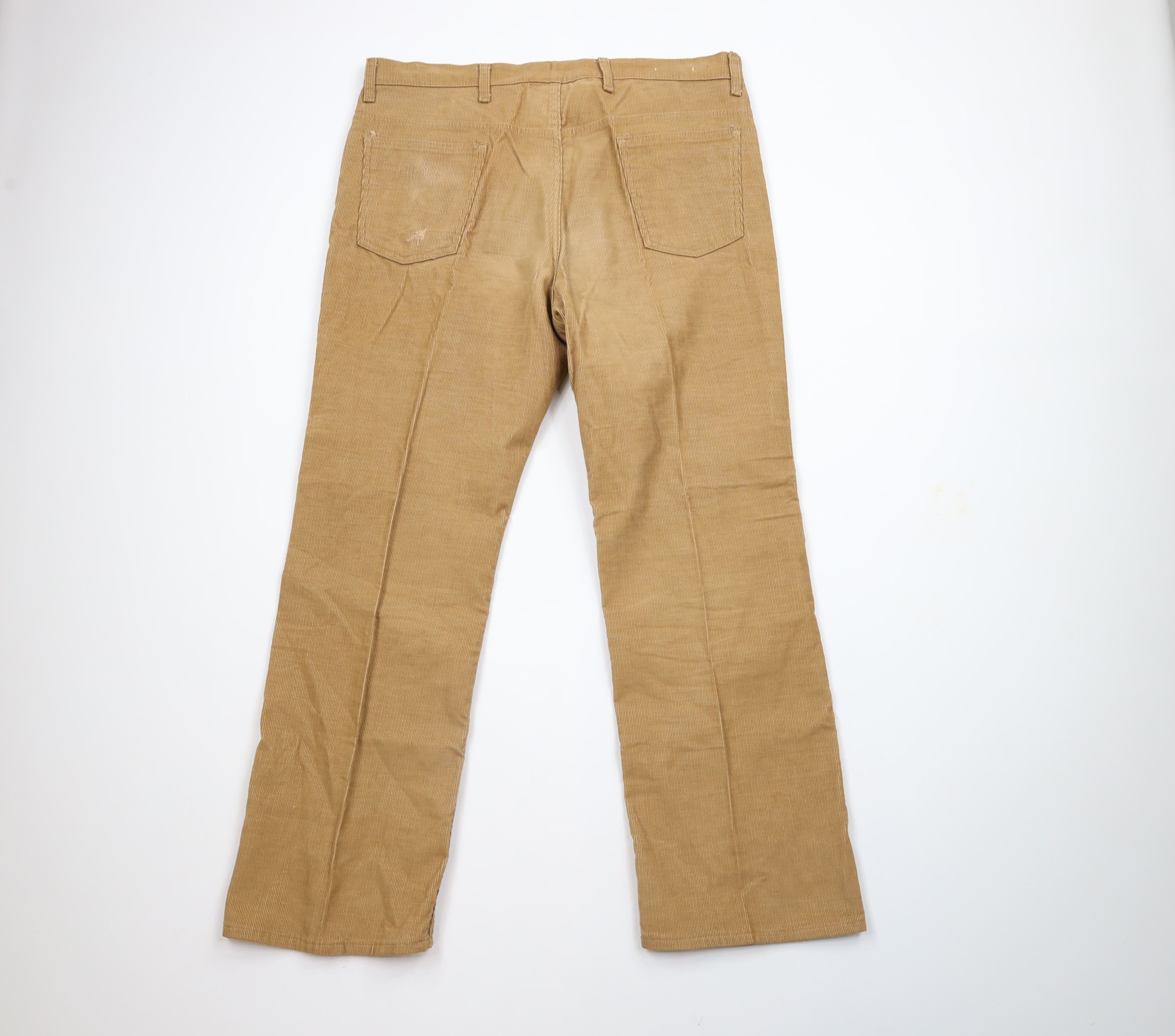 Vintage Vintage 70s Streetwear Wide Leg Bell Bottoms Corduroy Pants Size US 36 / EU 52 - 10 Thumbnail