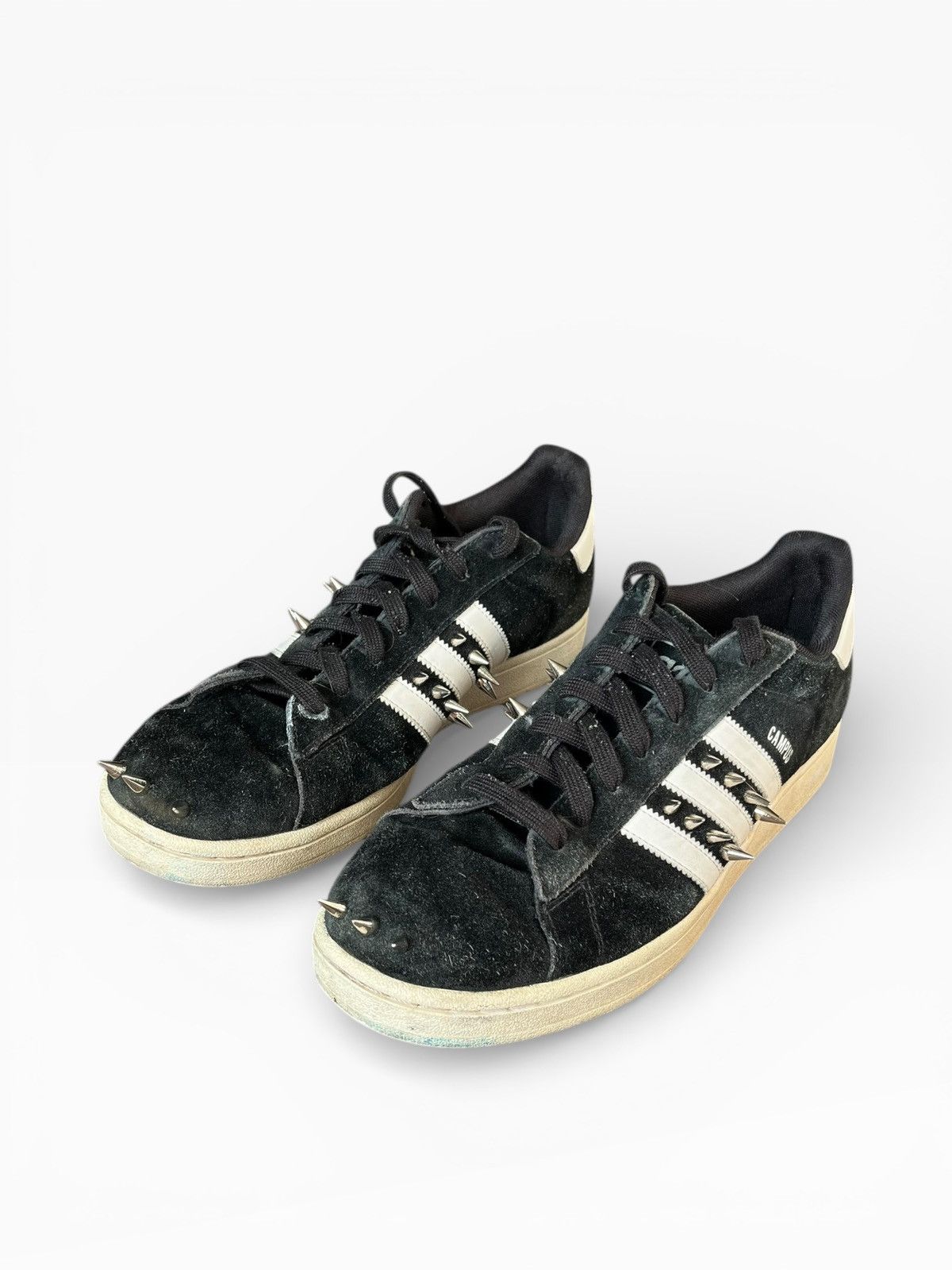 Adidas Adidas Campus Black Suede Spiked Custom – US 10.5 Size US 10.5 / EU 43-44 - 2 Thumbnail
