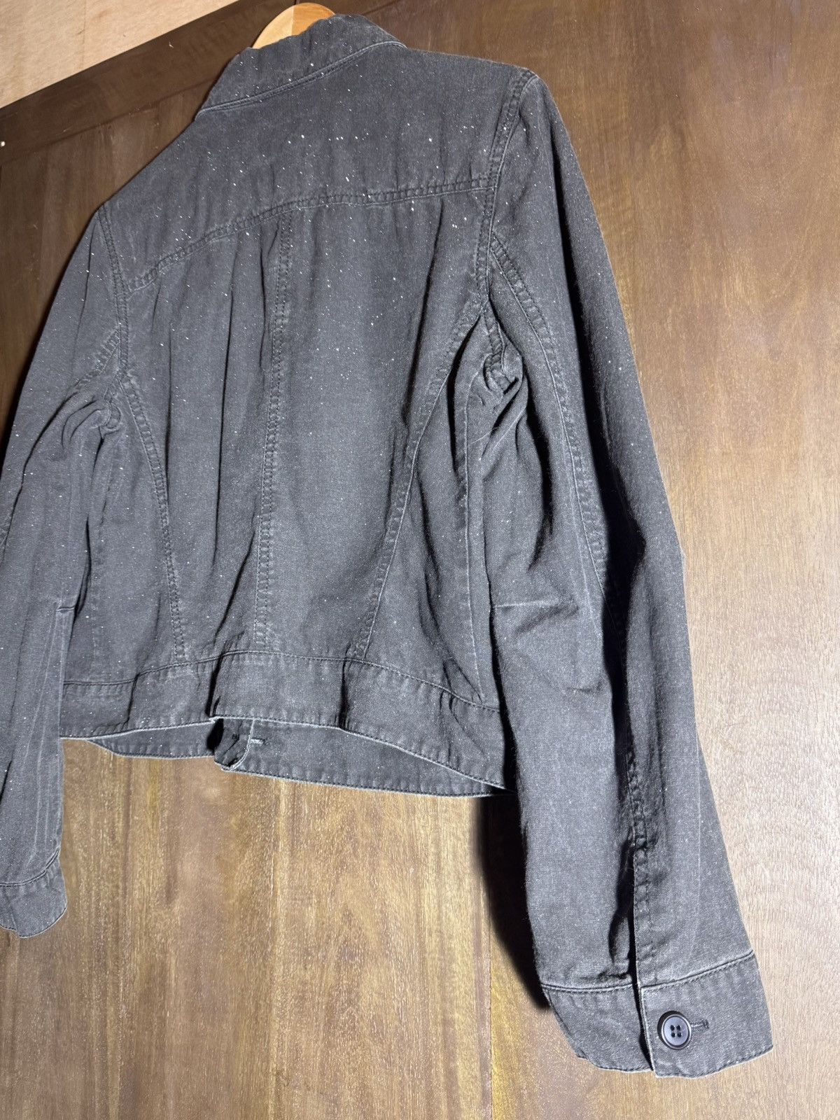Ann Demeulemeester Ann demeulemeester vintage washed black glitter jacket 42 Size M / US 6-8 / IT 42-44 - 10 Thumbnail