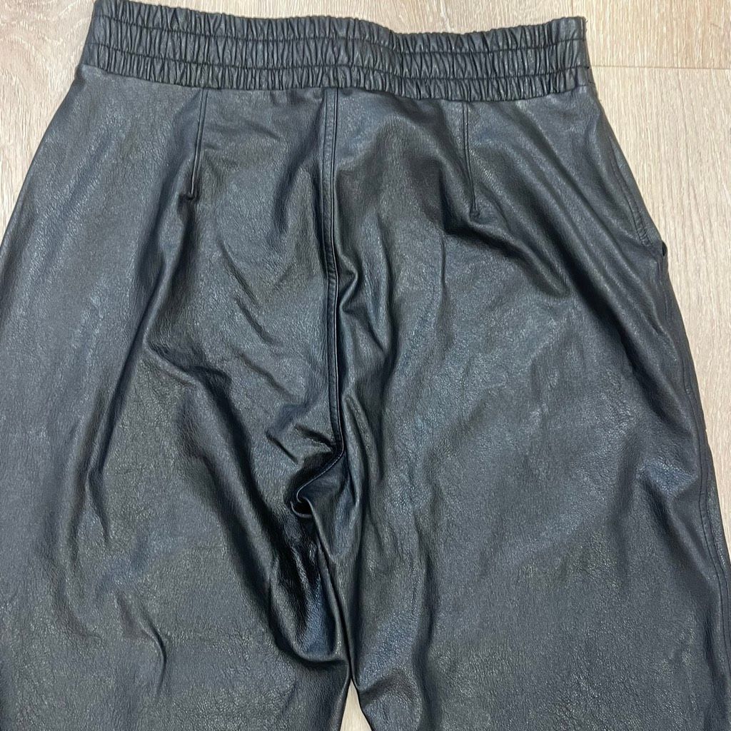 Spanx SPANX Black Faux Leather Joggers Lined Slimming Pants Women’s Small Size 27" / US 4 / IT 40 - 11 Thumbnail