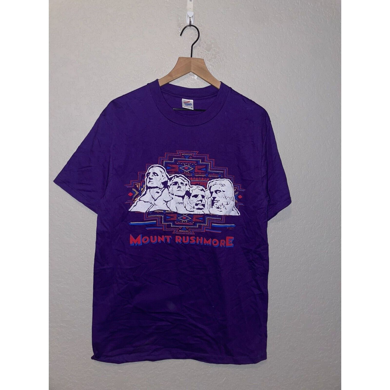 Jerzees Vintage Mount Rushmore Shirt Graphic Tee L USA 90s Tourist L Size US L / EU 52-54 / 3 - 1 Thumbnail