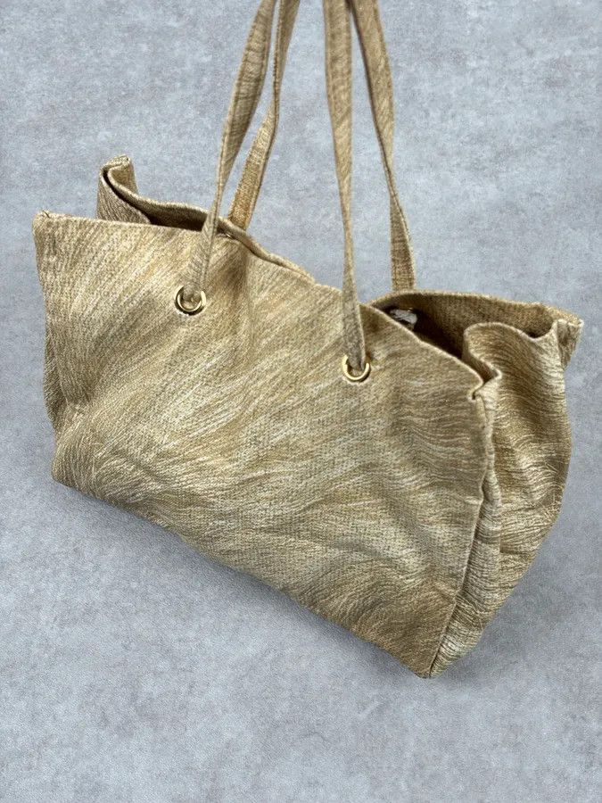 Roberto Cavalli Roberto Cavalli Gold Textured Tote Bag Size ONE SIZE - 12 Thumbnail