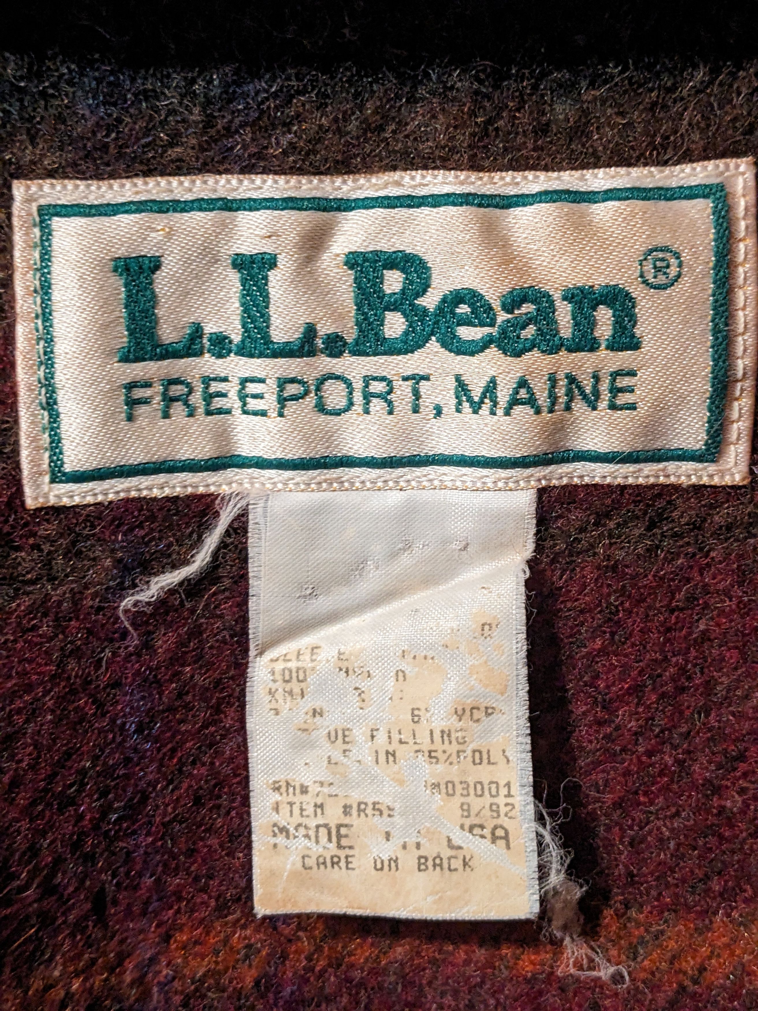 L.L. Bean × Vintage Vintage 90s L.L. Bean Purple Lined Blanket Detroit Jacket Size US L / EU 52-54 / 3 - 3 Thumbnail